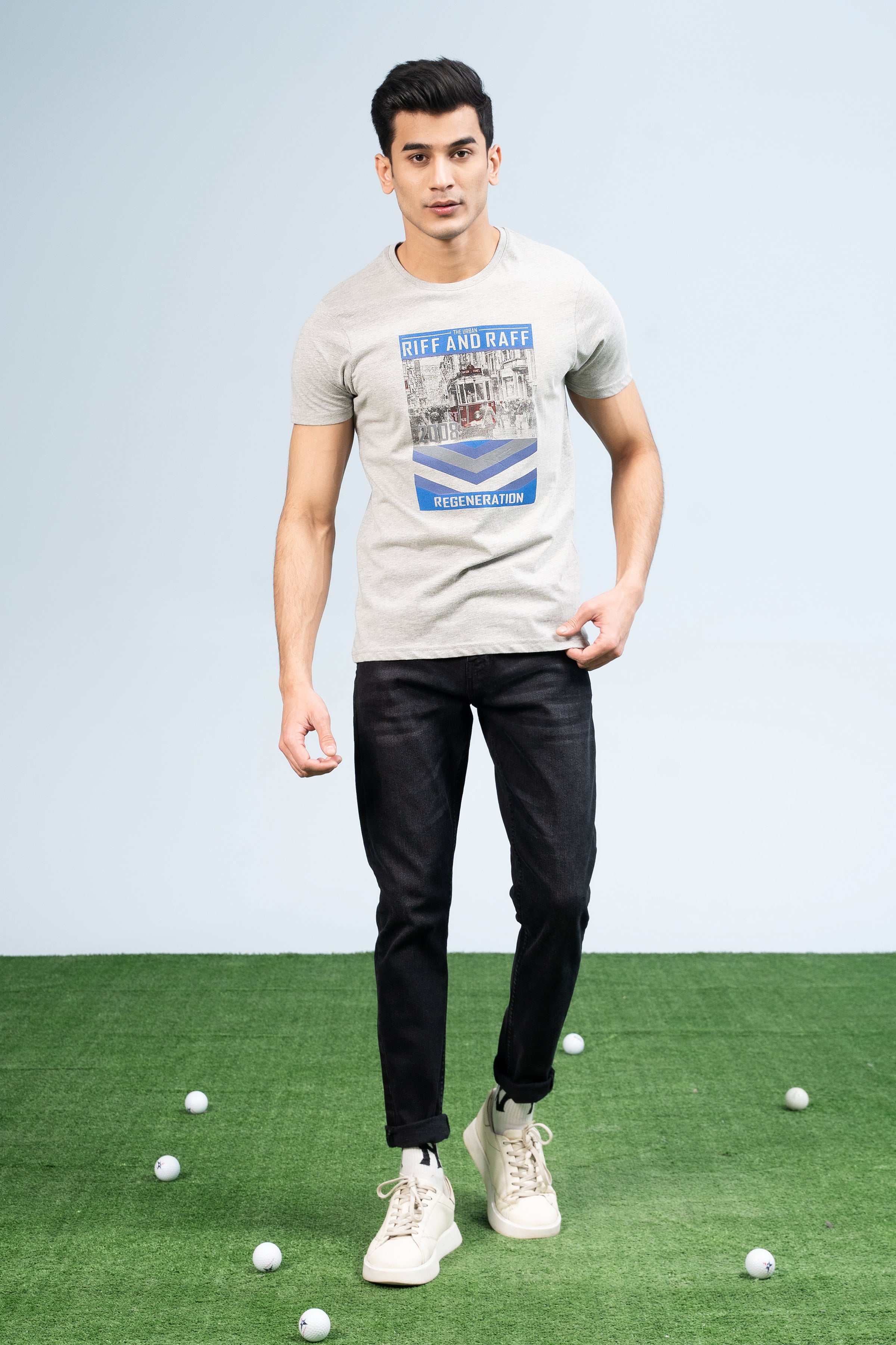 T SHIRT HEATHER GREY