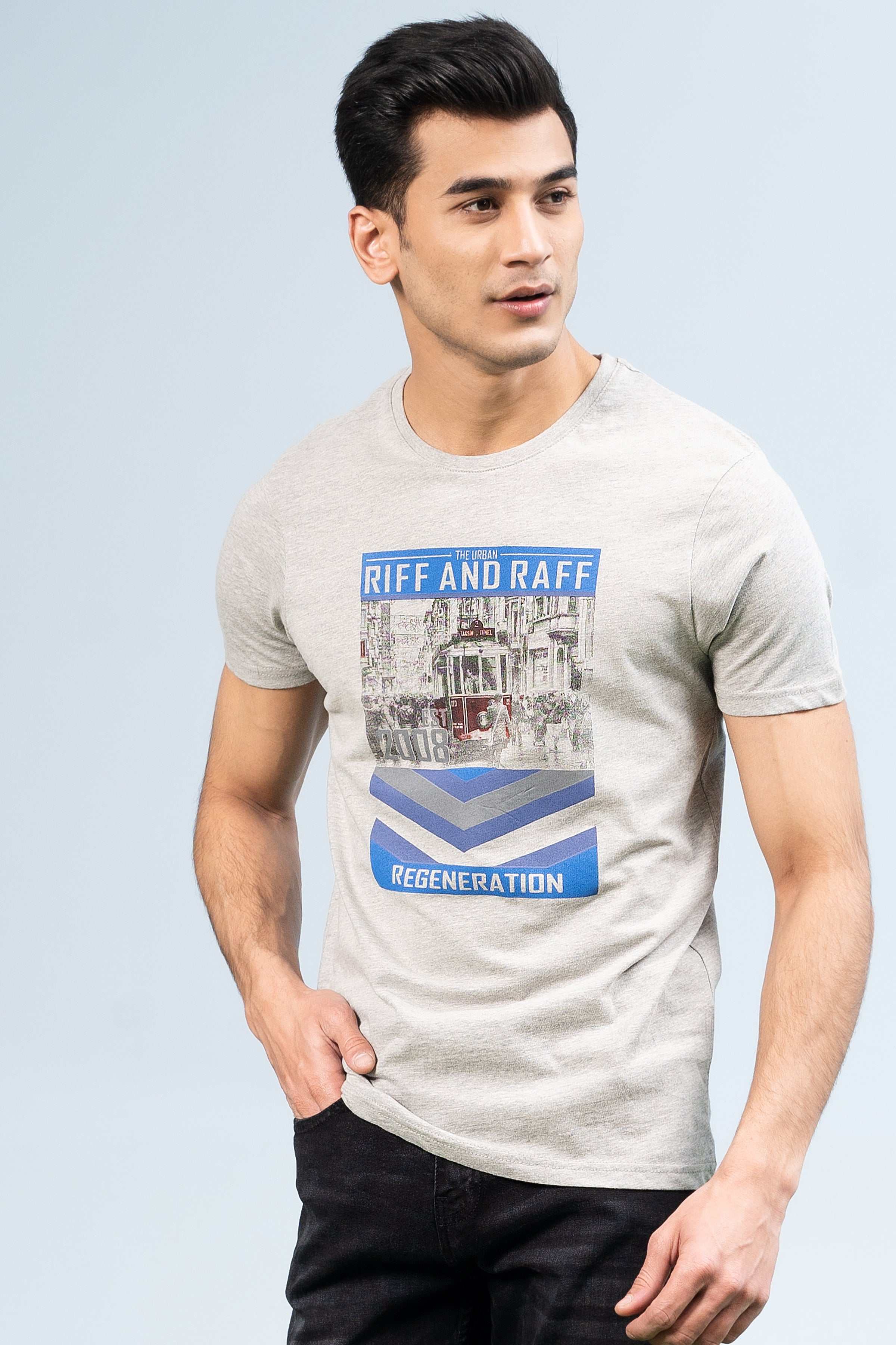 T SHIRT HEATHER GREY - Image 2