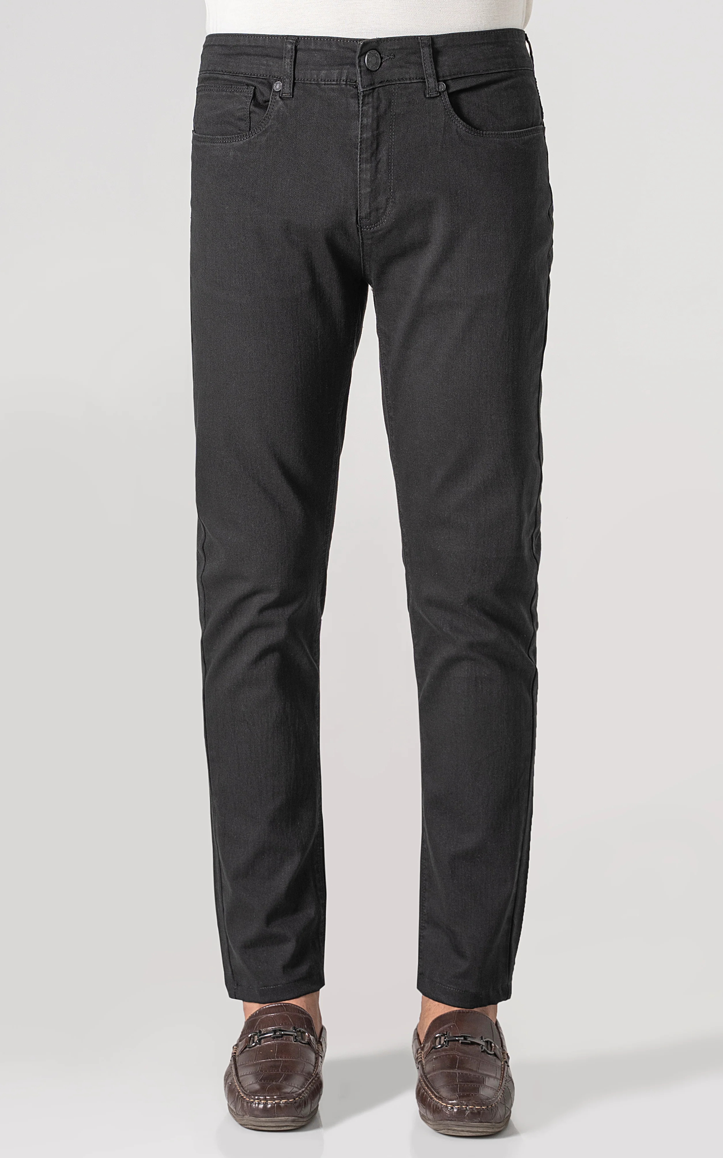 5 POCKET CASUAL PANT BLACK - Image 2