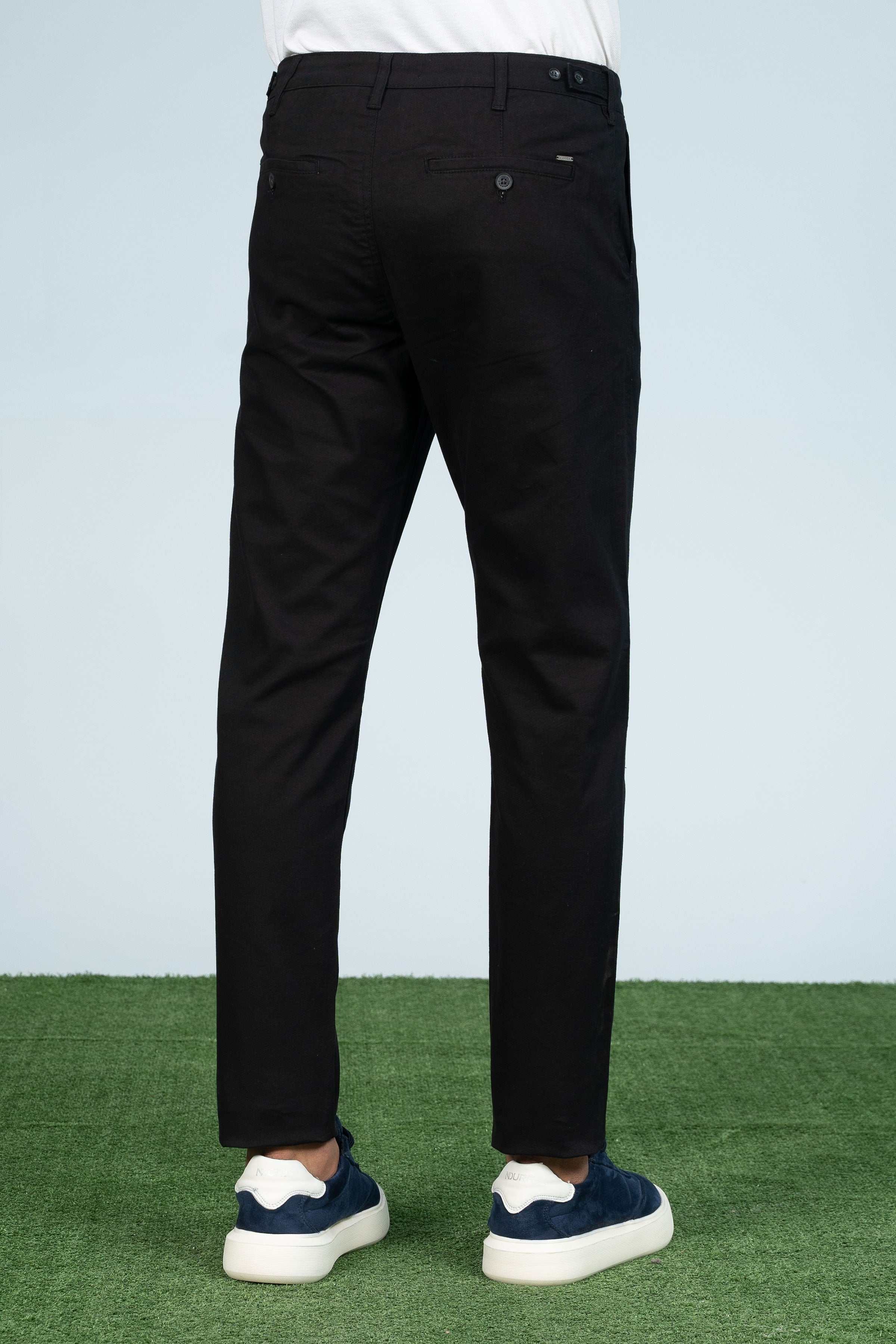CROSS POCKET CASUAL PANT BLACK - Image 3