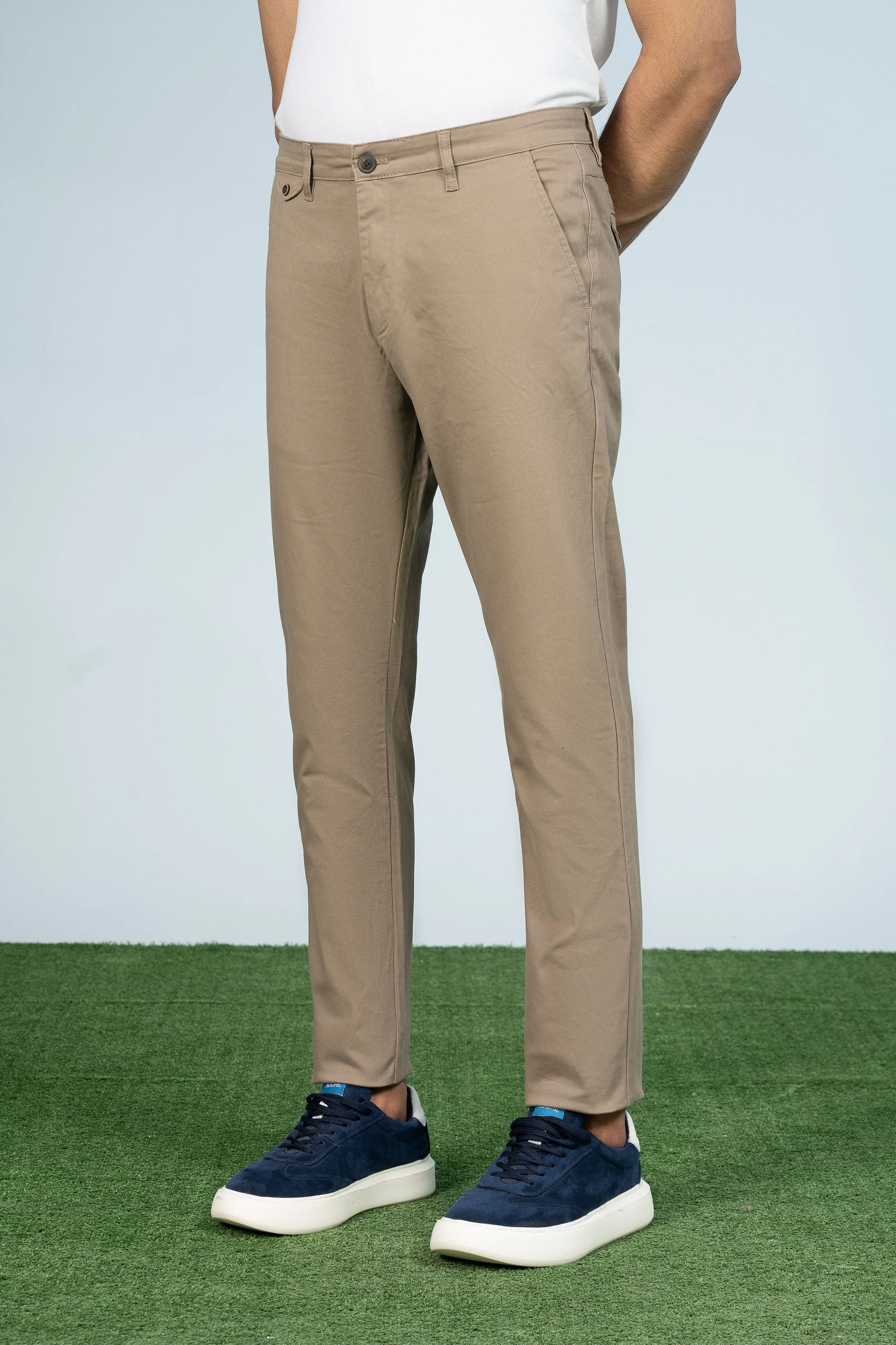 CROSS POCKET CASUAL PANT LIGHT BROWN - Image 2