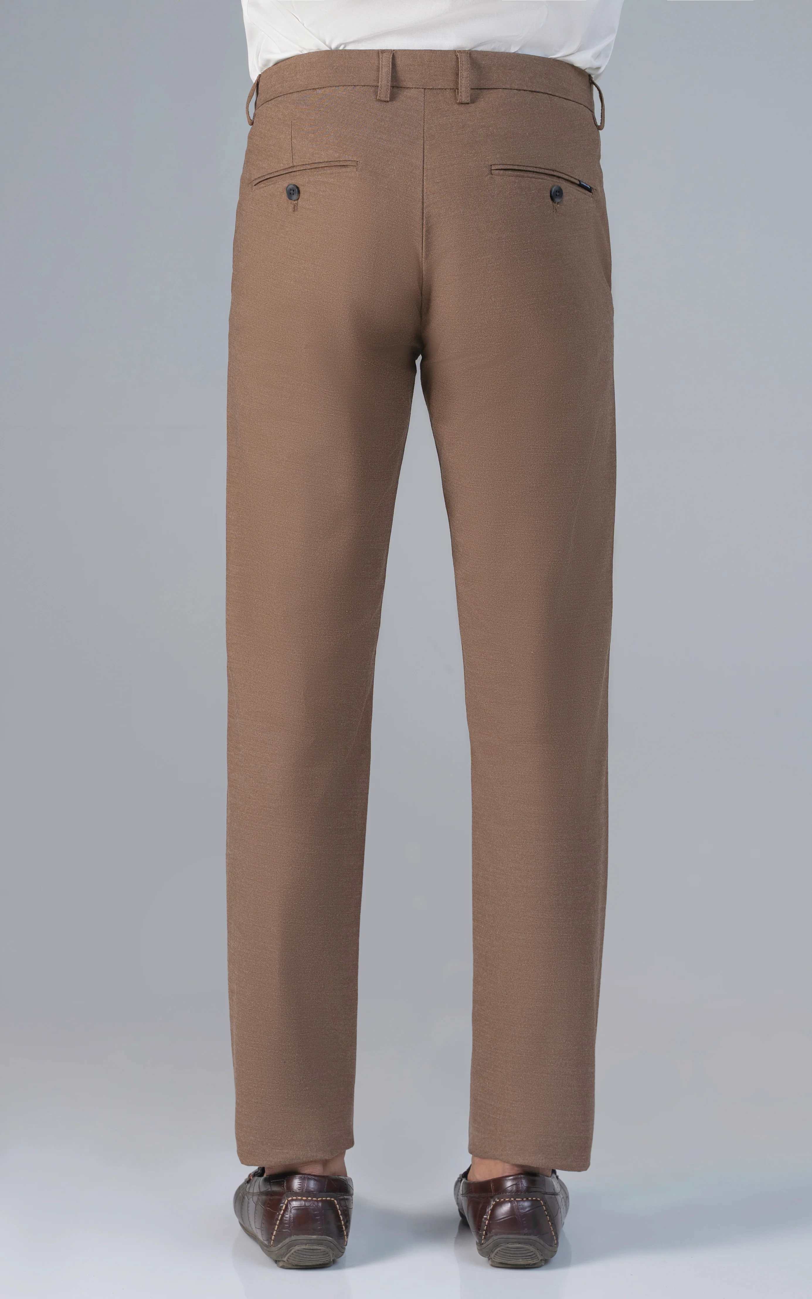 CROSS POCKET MELANGE PANT BROWN - Image 4