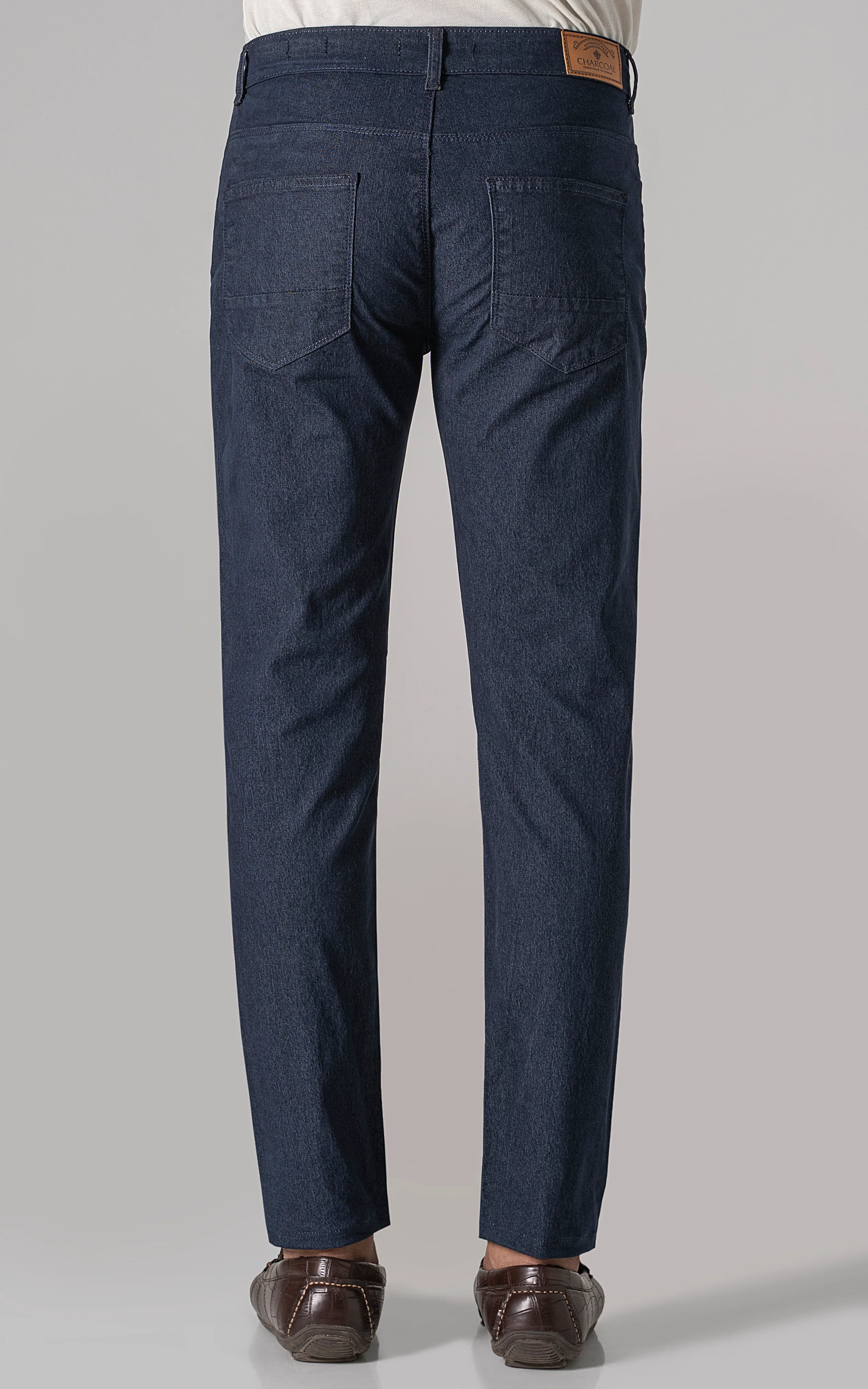BASIC 5-POCKET MELANGE PANT NAVY - Image 3