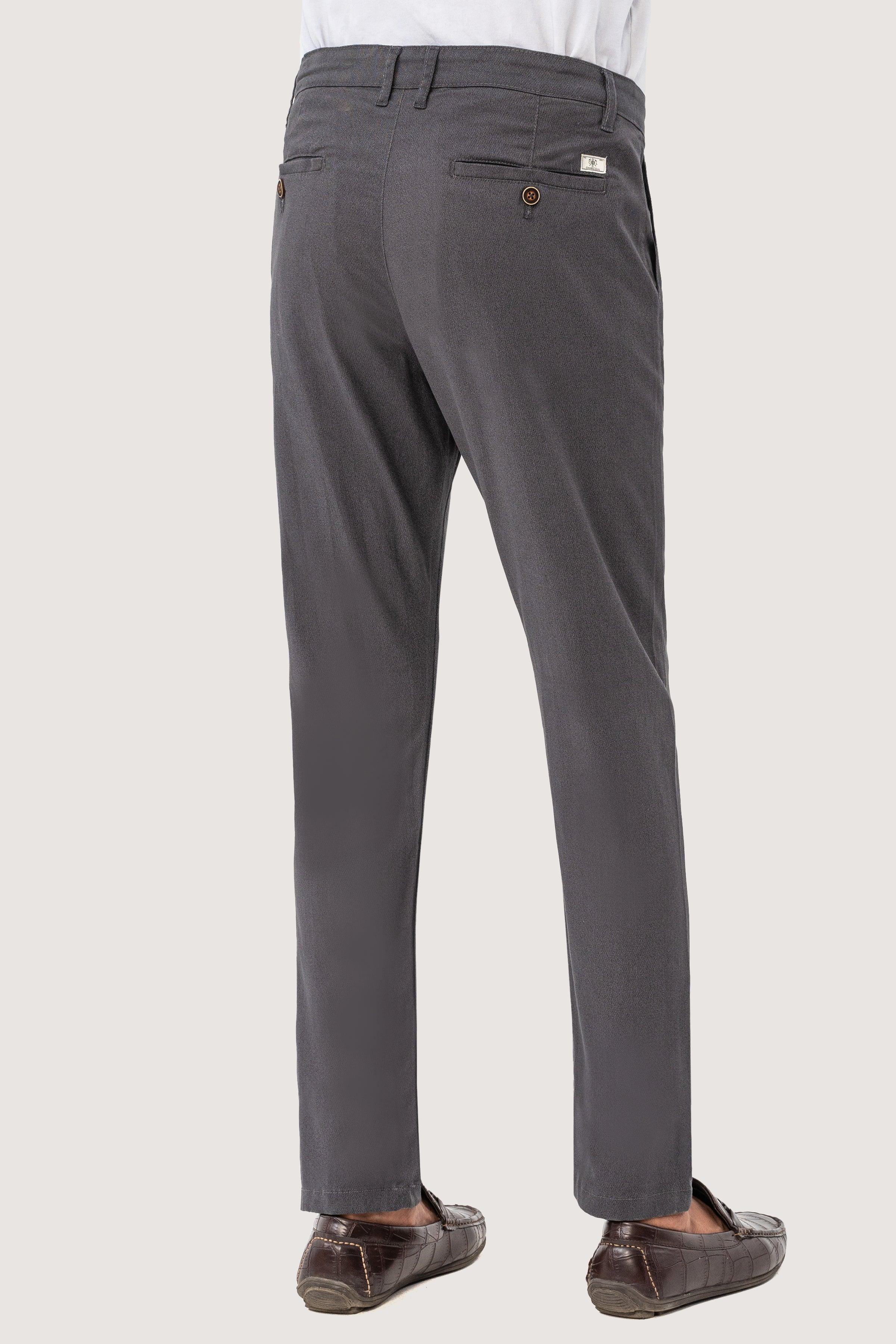 CROSS POCKET PRINTED PANT CHARCOAL - Image 3