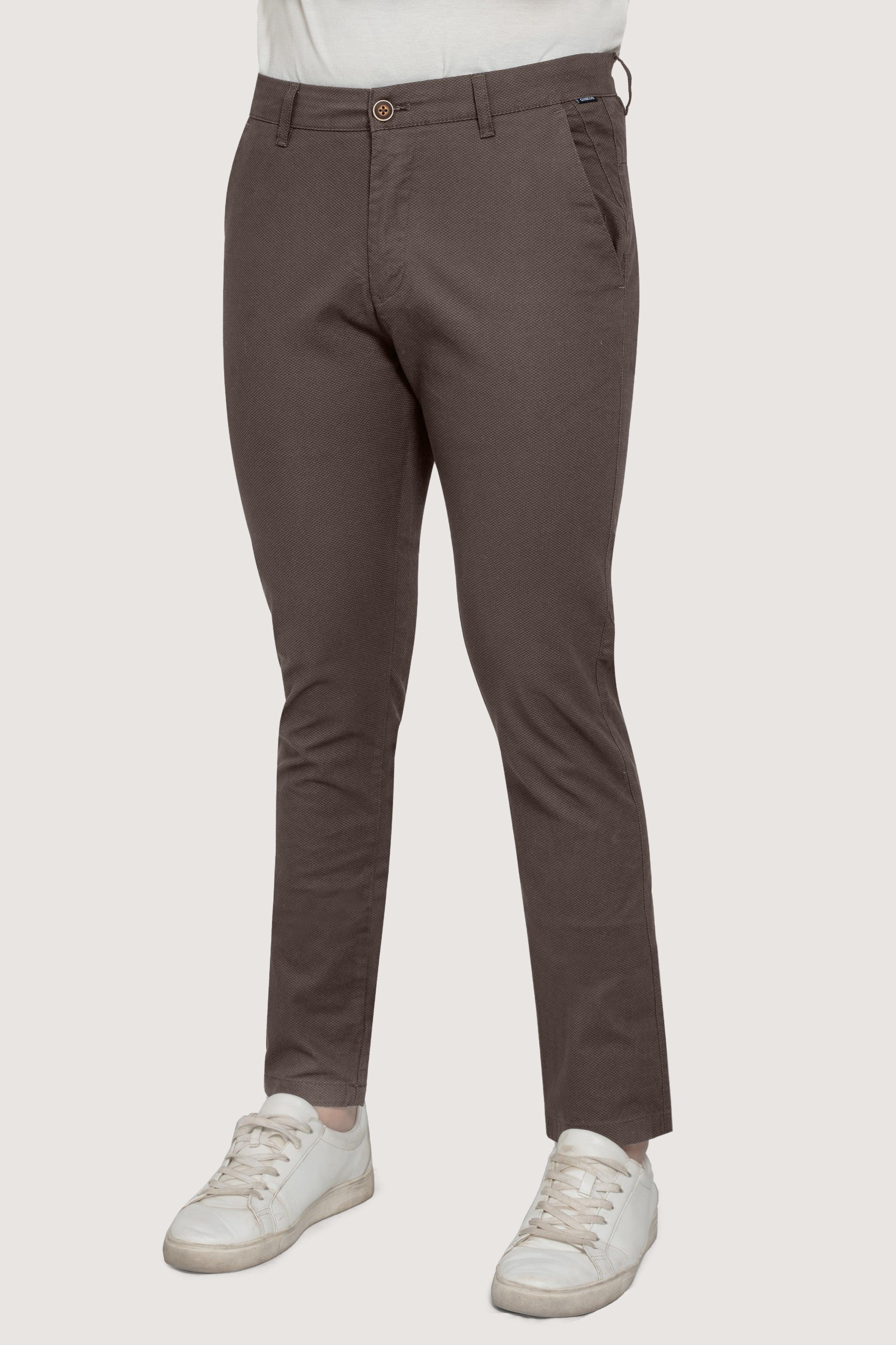 CROSS POCKET PRINTED PANT DARK BROWN - Image 2