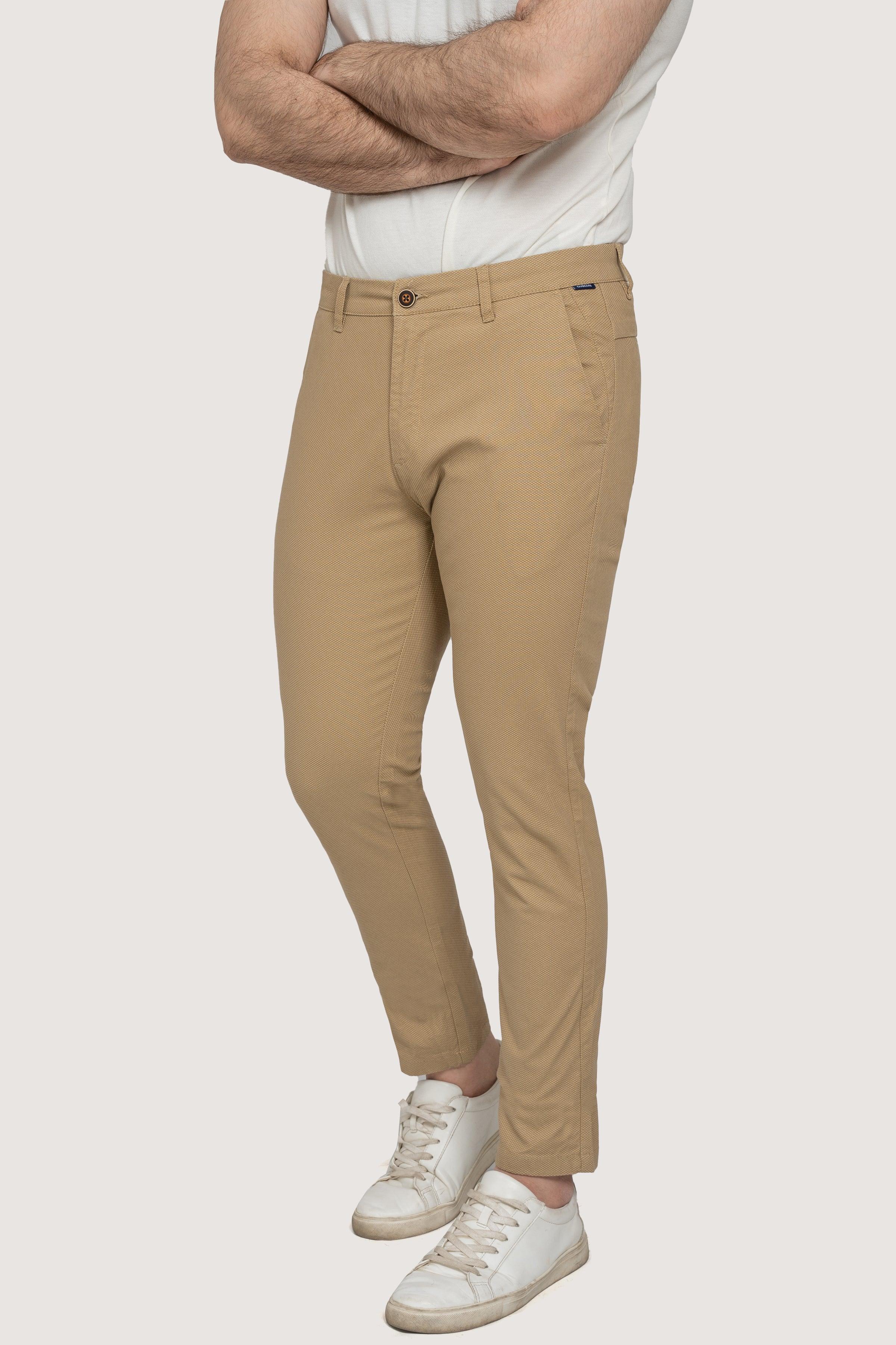 CROSS POCKET PRINTED PANT LIGHT KHAKI - Image 3