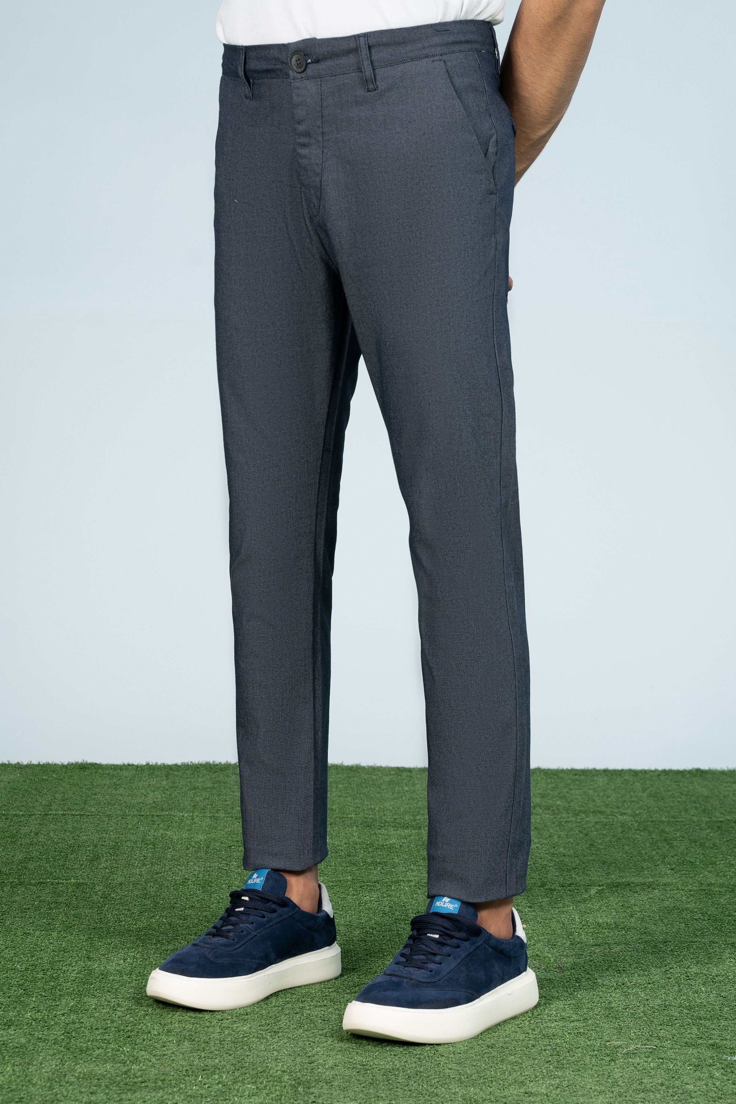 CROSS POCKET TEXTURED PANT NAVY - Image 2
