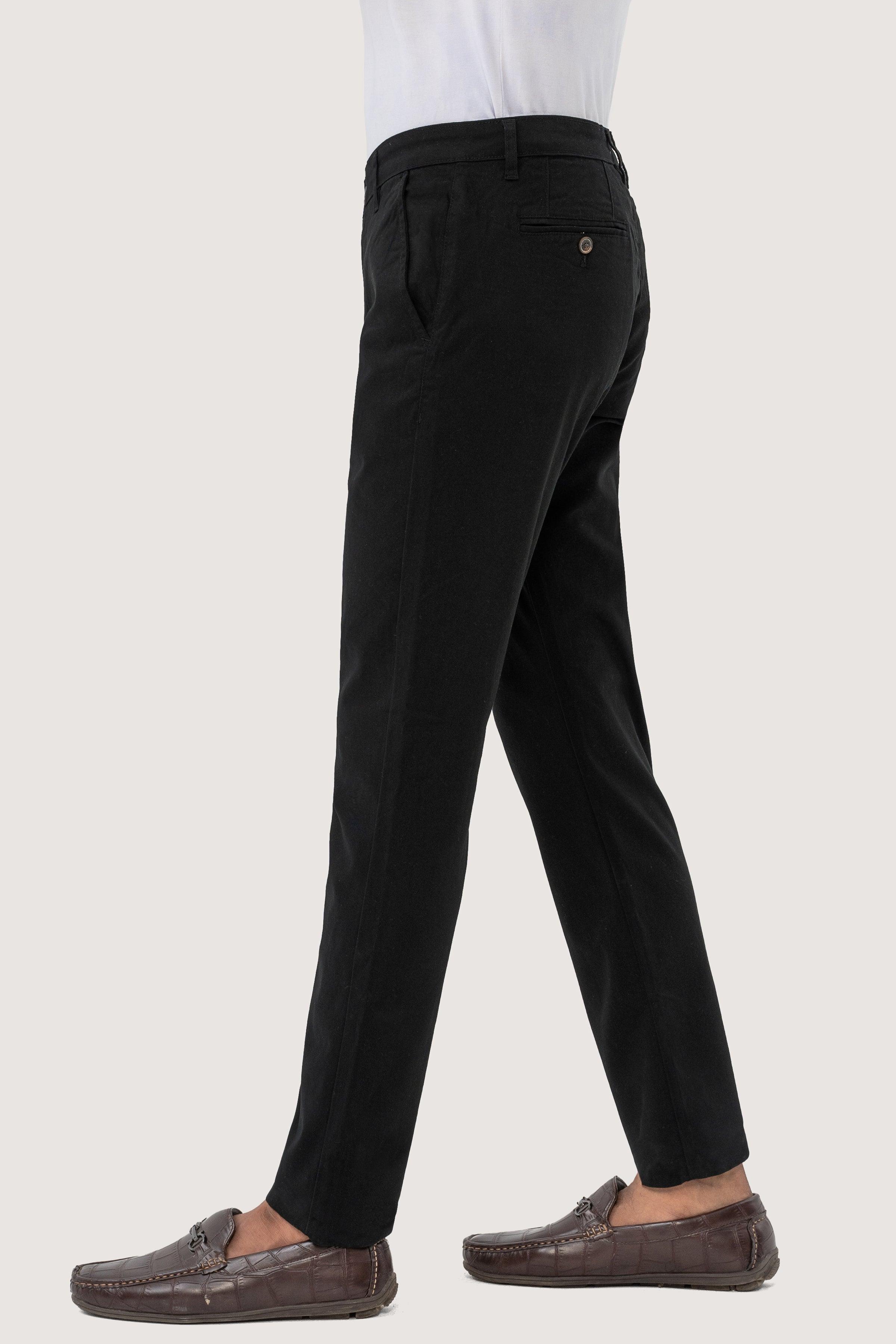 CROSS POCKET TWILL SLIMFIT PANT BLACK