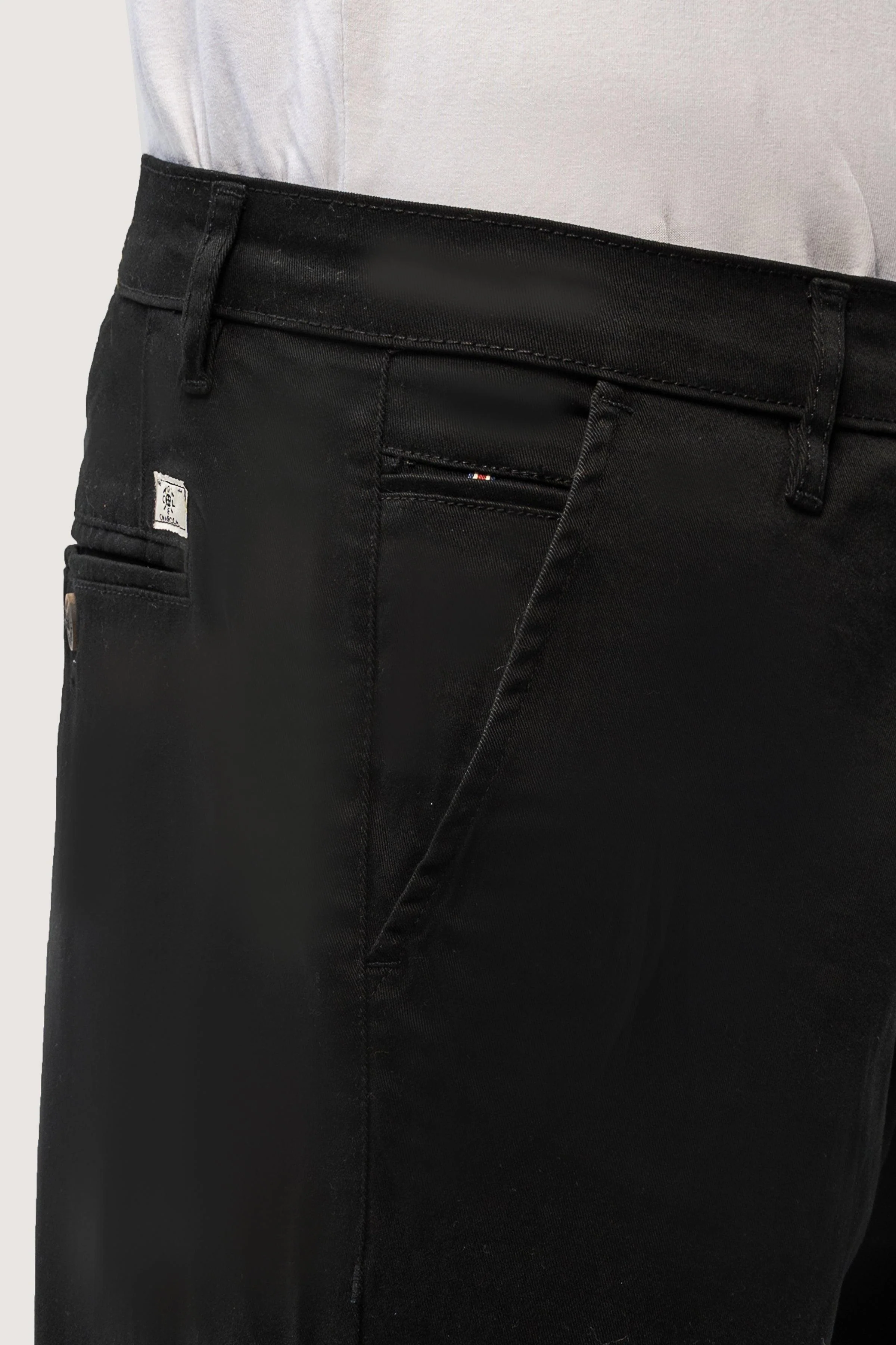 CROSS POCKET TWILL SLIMFIT PANT BLACK - Image 4