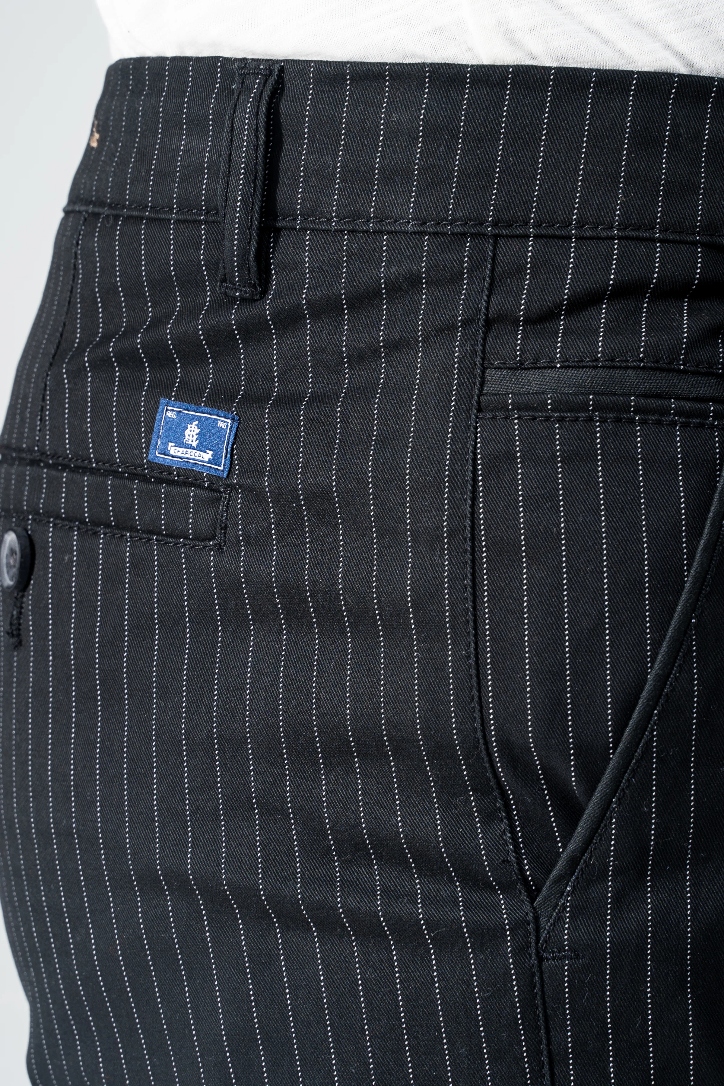 CROSS POCKET TWILL SLIMFIT PANT BLACK - Image 2