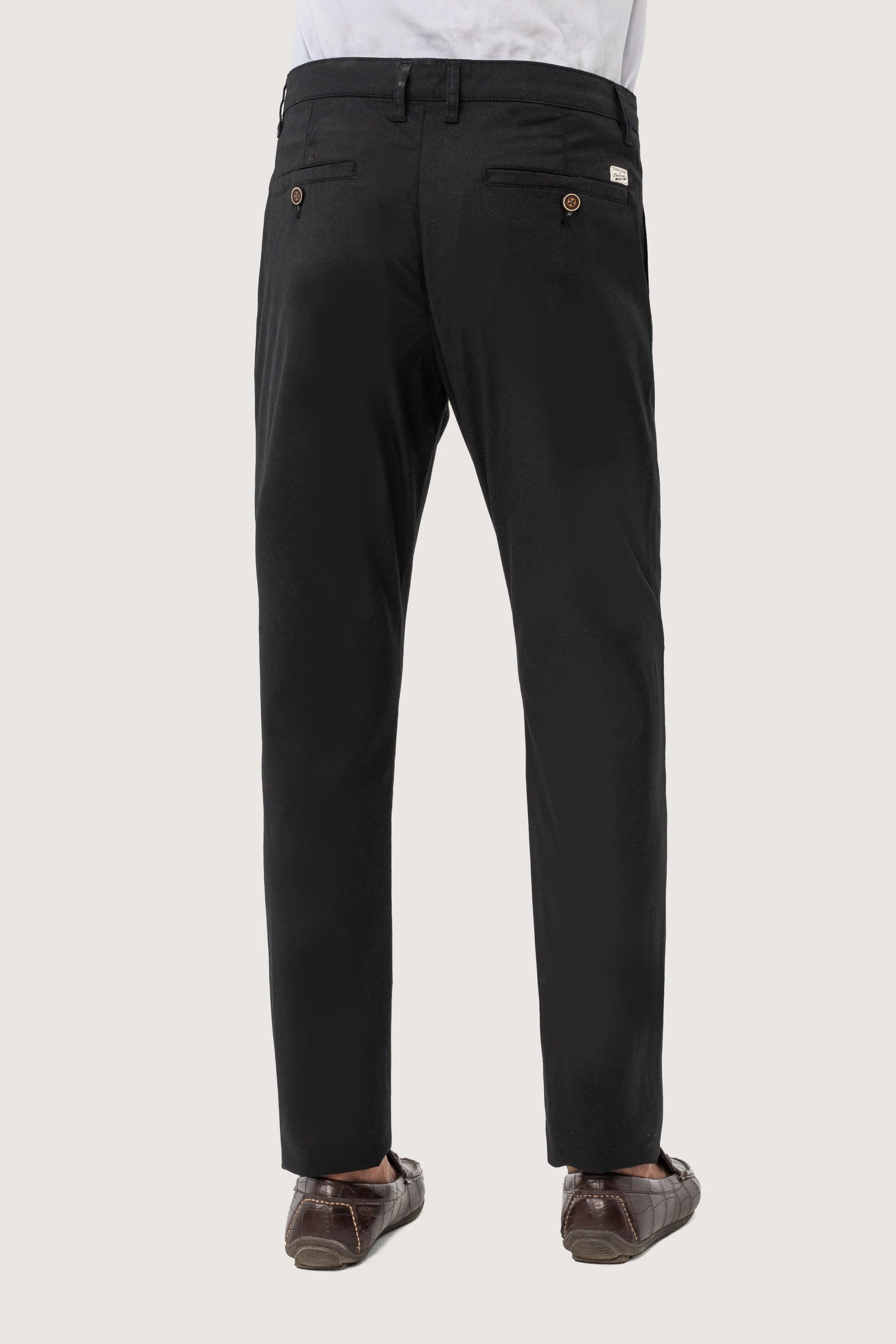 CROSS POCKET TWILL SLIMFIT PANT BLACK - Image 3