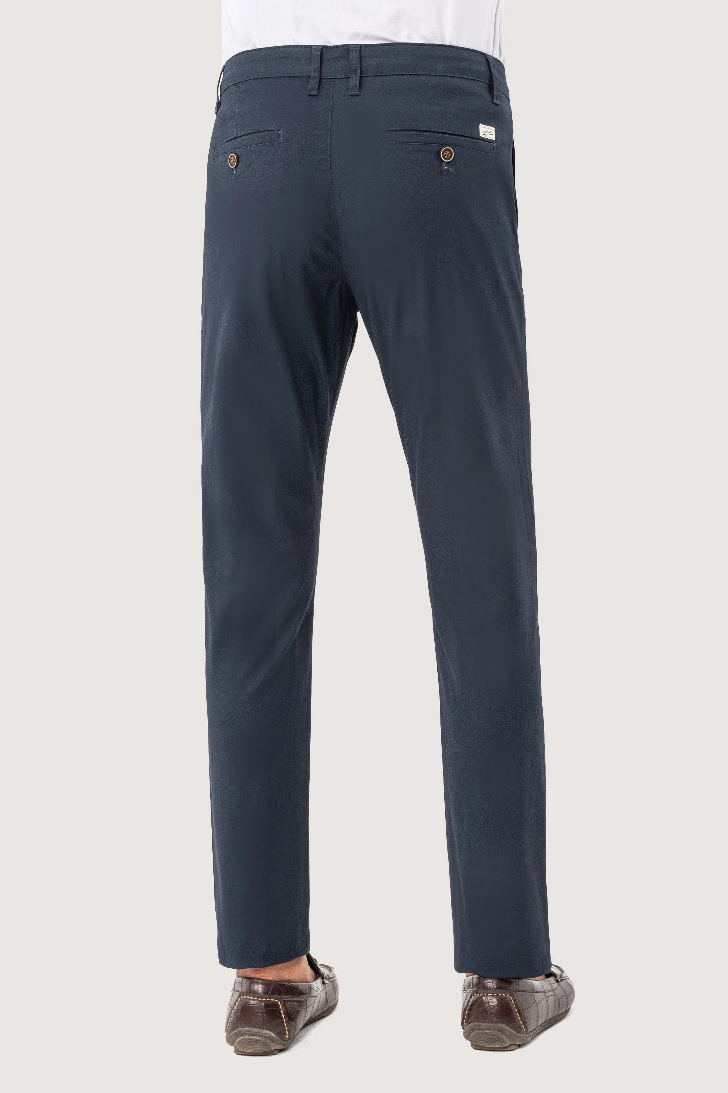 CROSS POCKET TWILL SLIMFIT PANT NAVY - Image 3