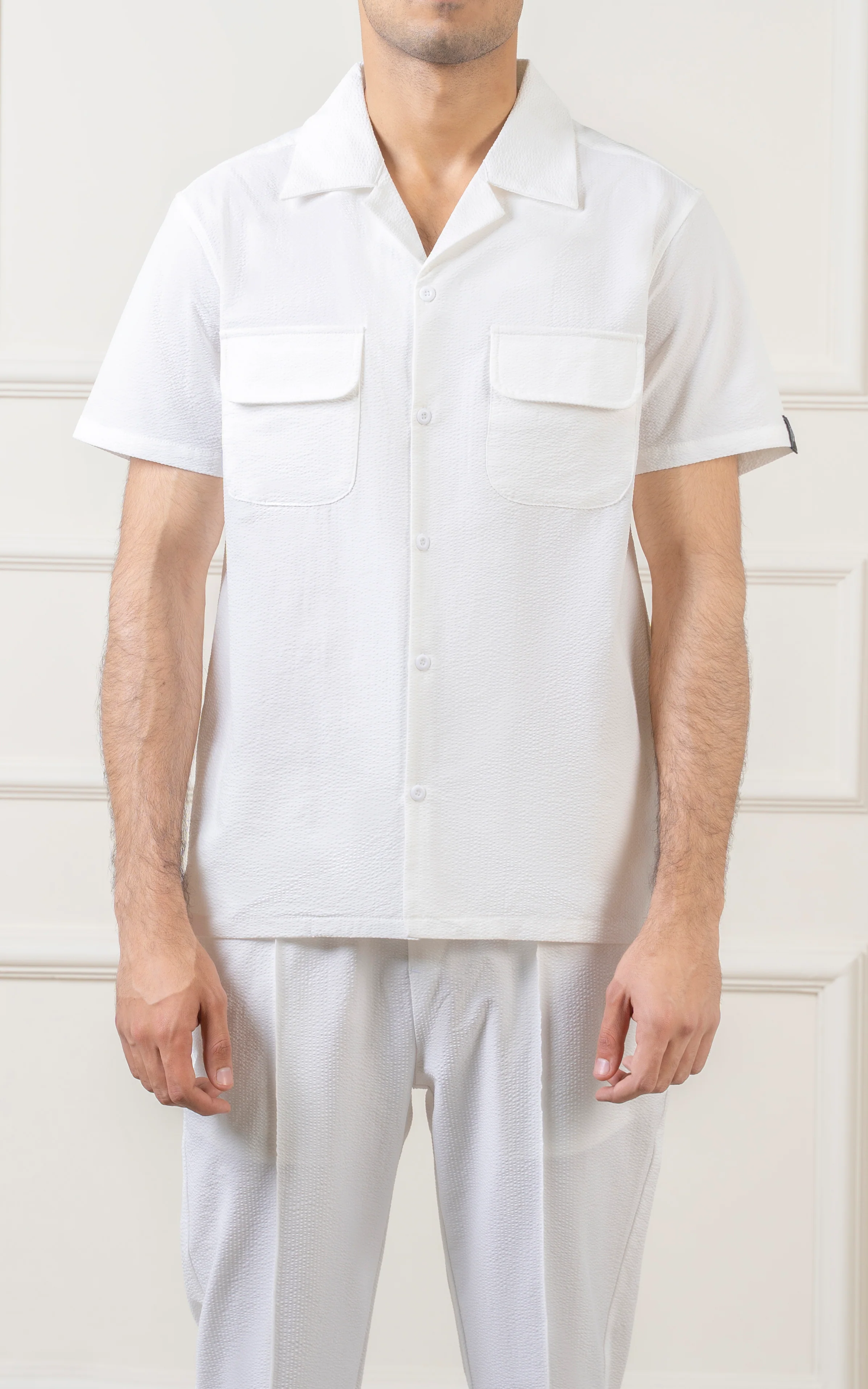 CUBAN COLLAR SHIRT OFF WHITE - Image 2
