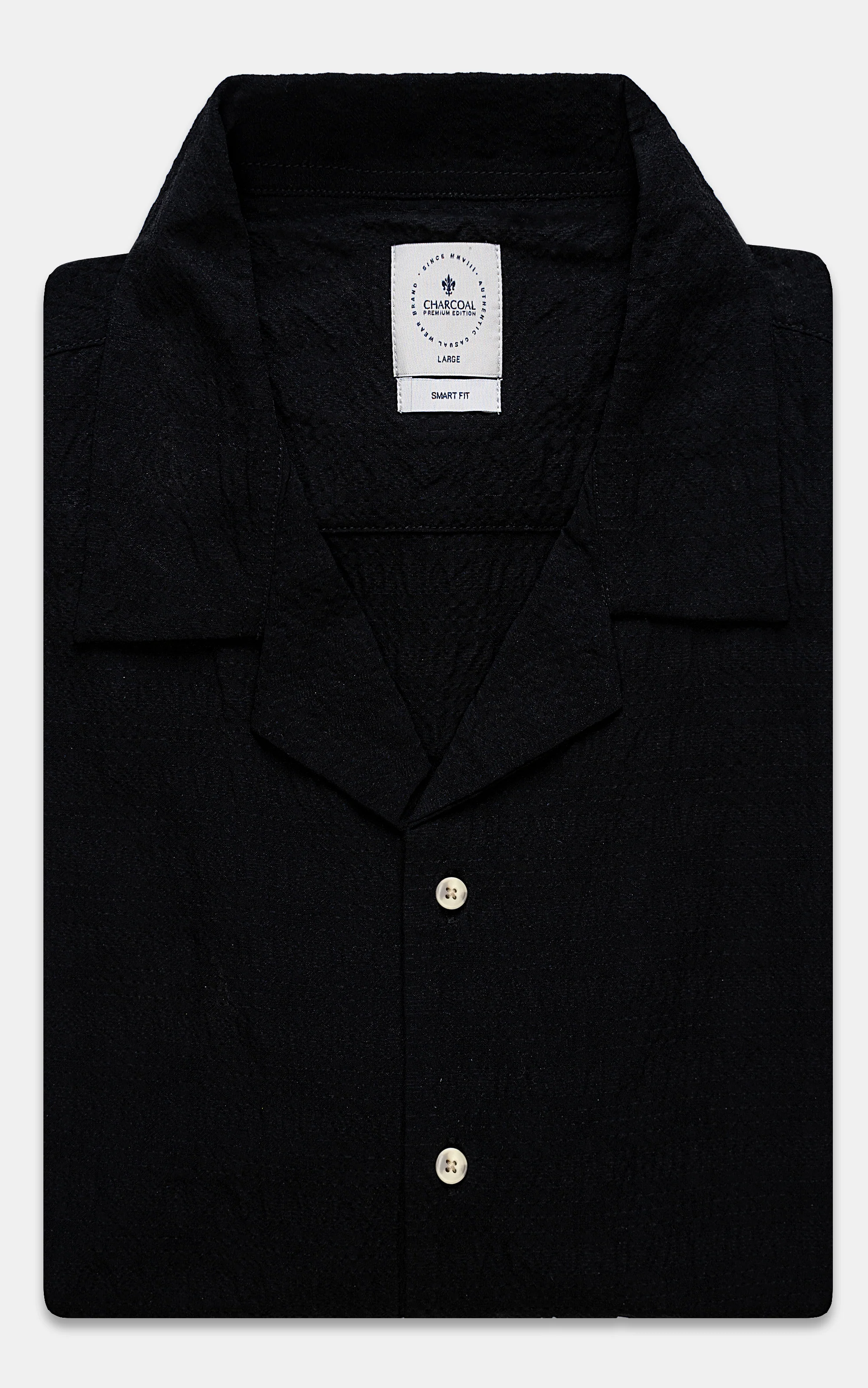 CUBAN RELAXED SHIRT BLACK