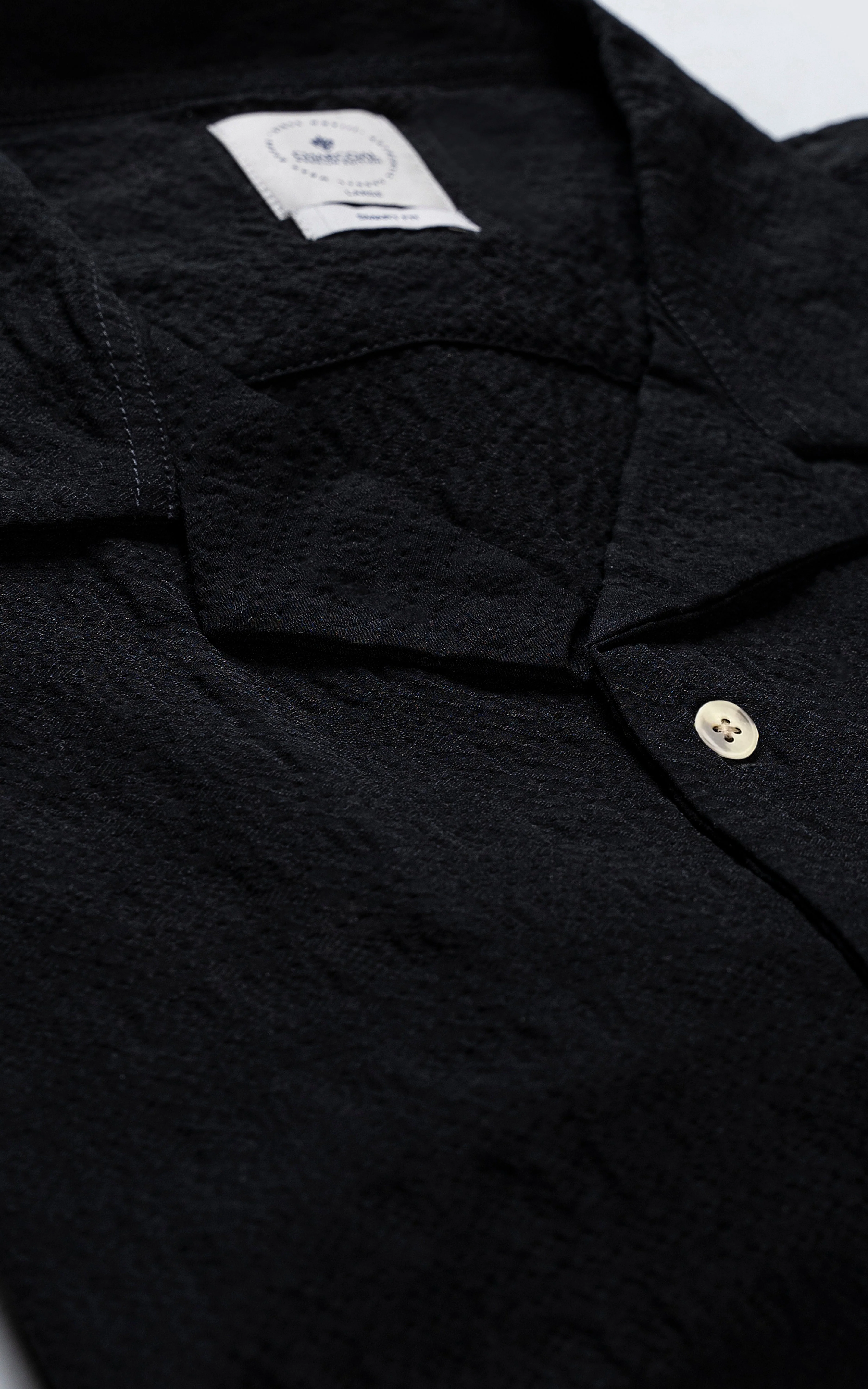CUBAN RELAXED SHIRT BLACK - Image 5