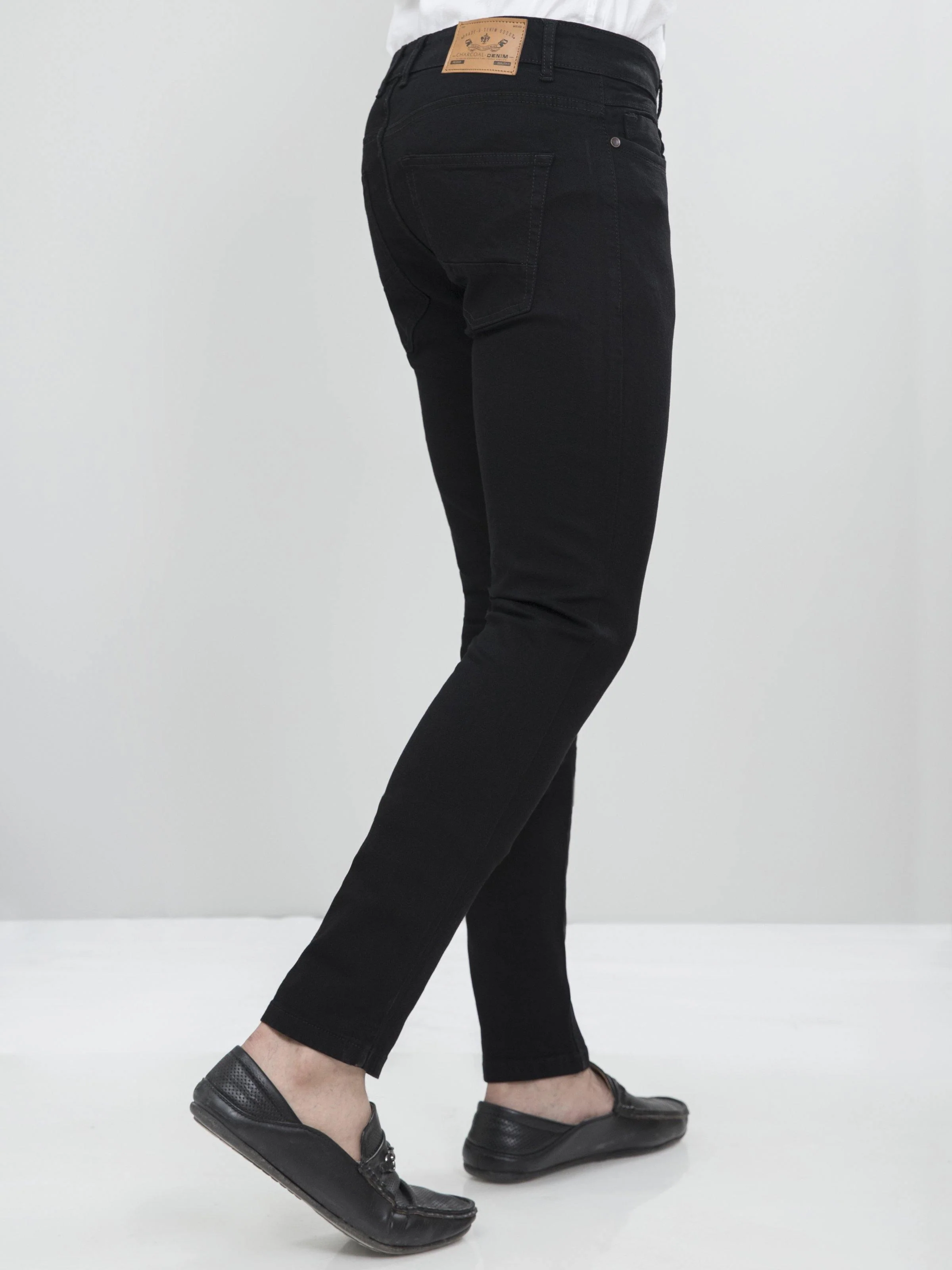 DENIM SKINY FIT JEANS BLACK - Image 3