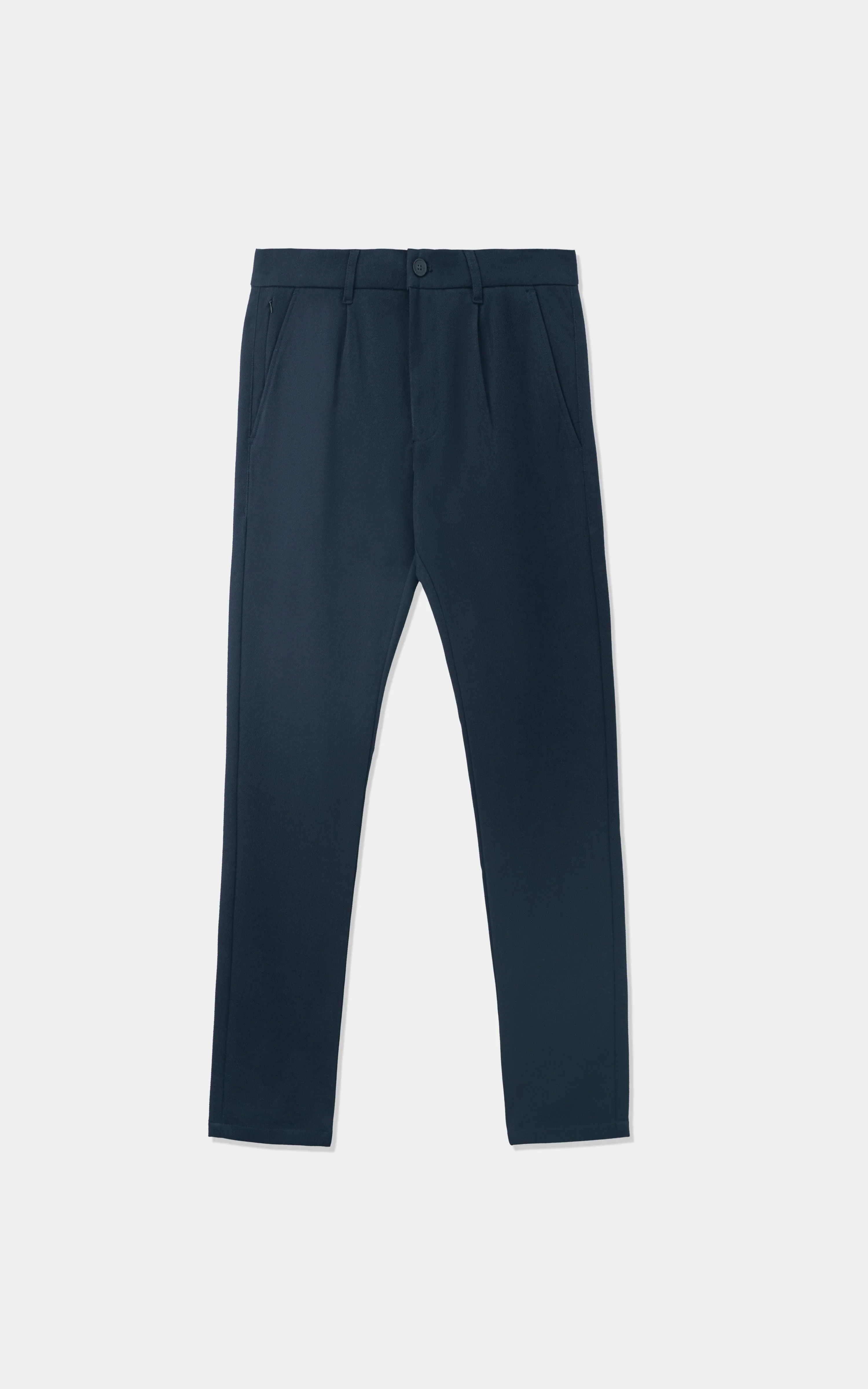 DOBBY SMART FIT CASUAL PANT NAVY