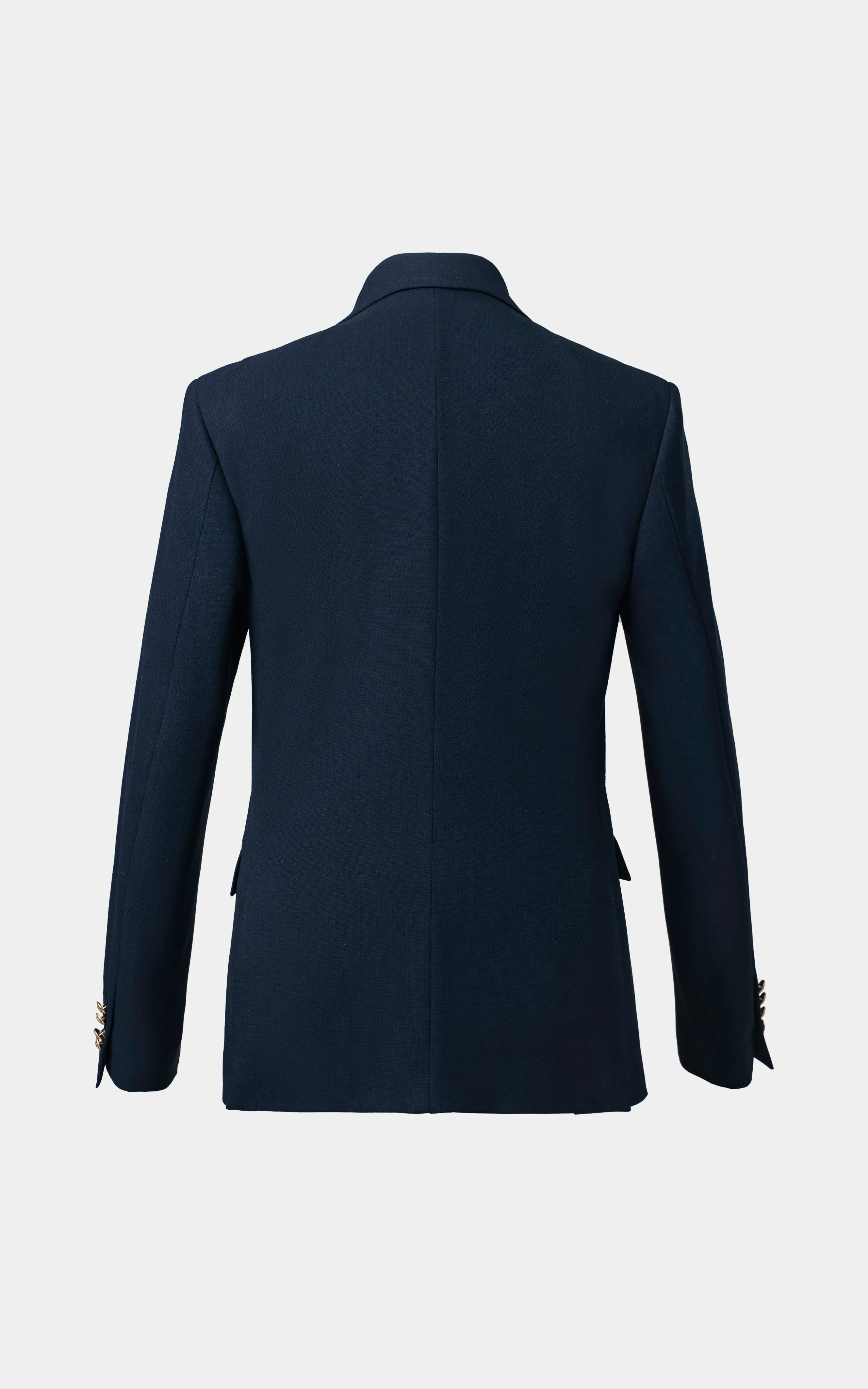 Double-breasted with peak lapels Navy - Image 4