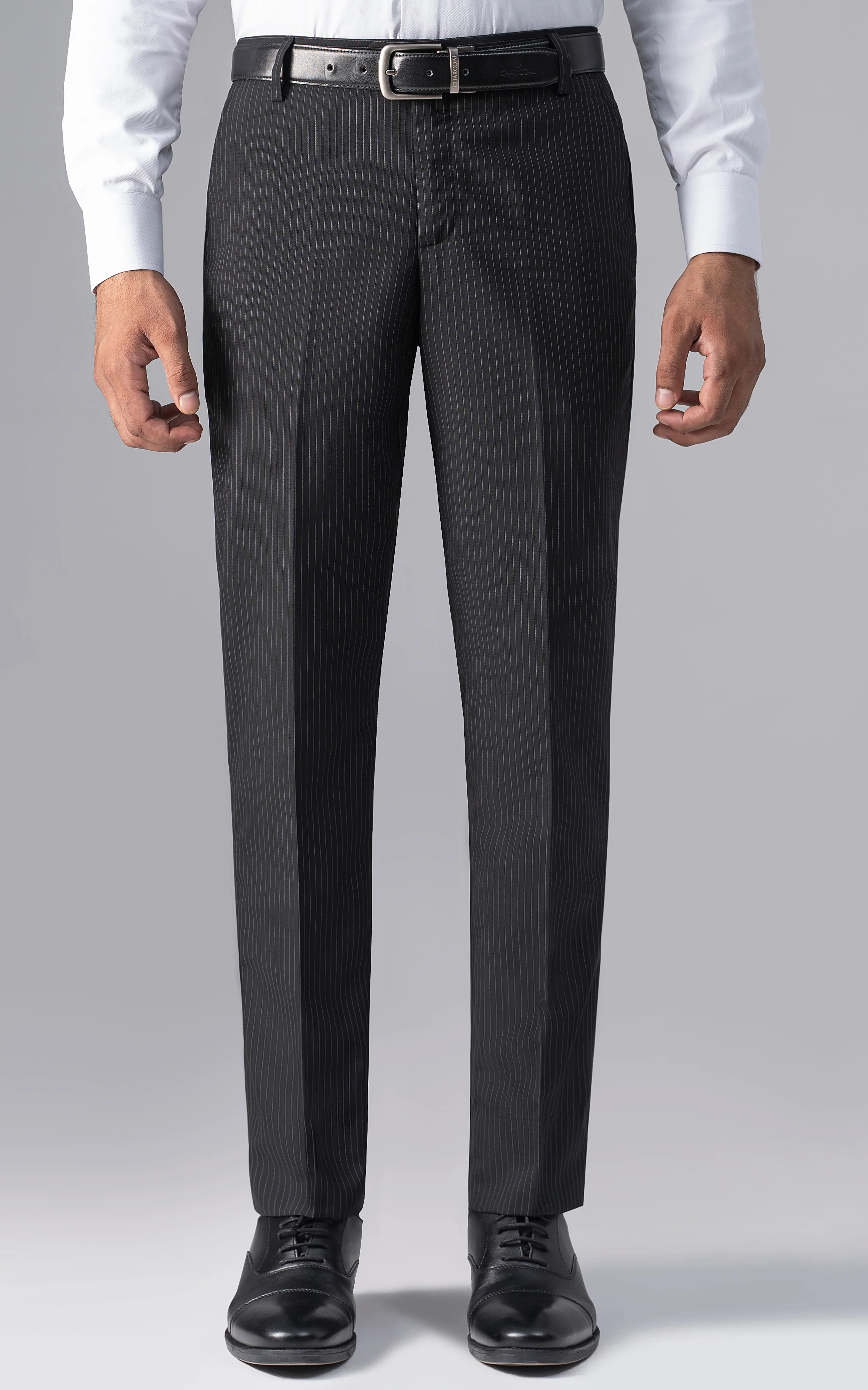 DRESS PANT  SLIM FIT BLACK STRIPER - Image 3