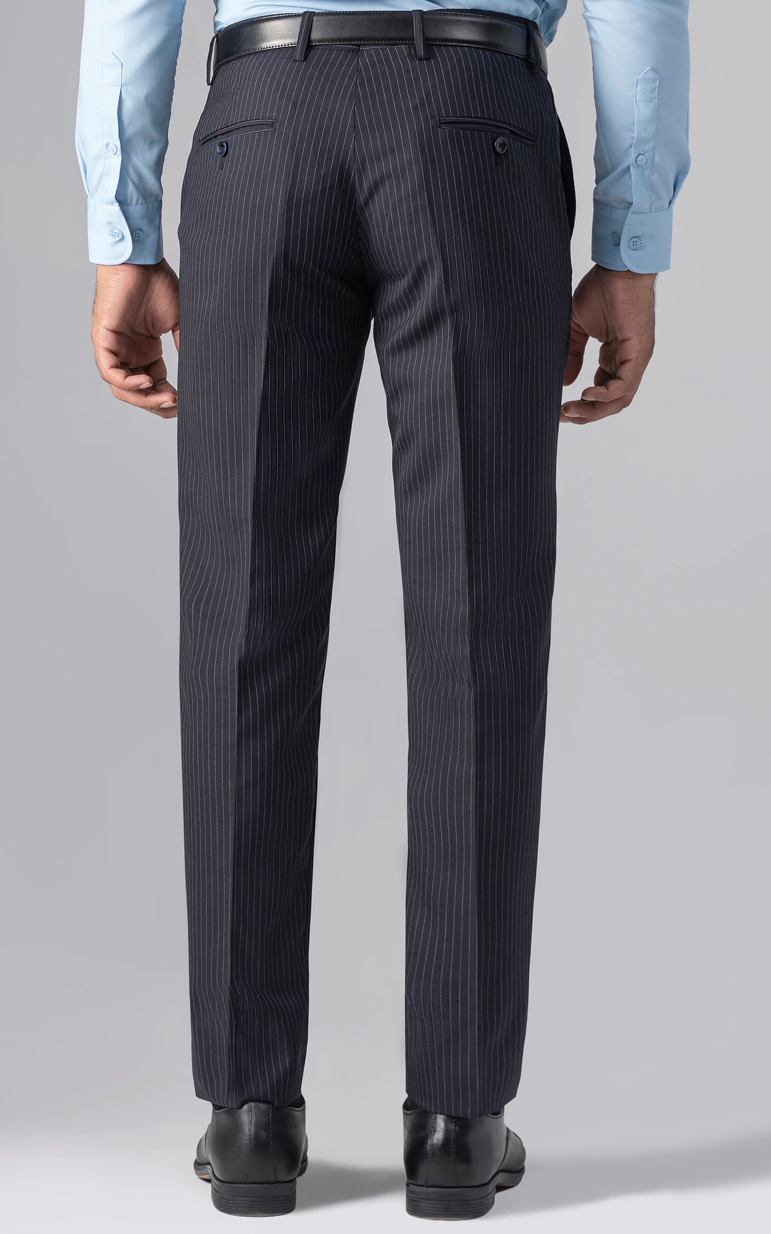DRESS PANT SLIM FIT NAVY STRIPER - Image 4