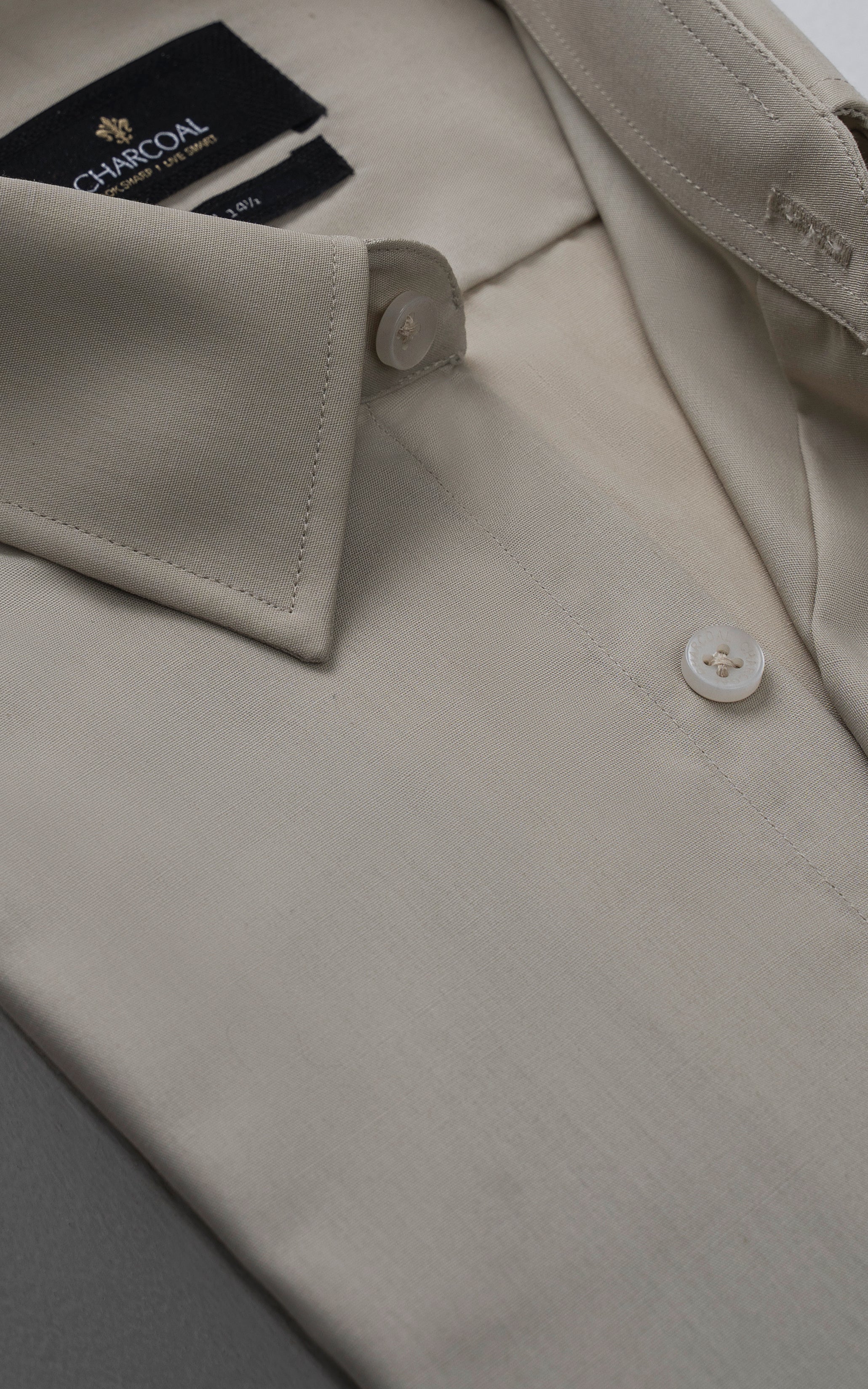 DRESS SHIRT BEIGE - Image 2
