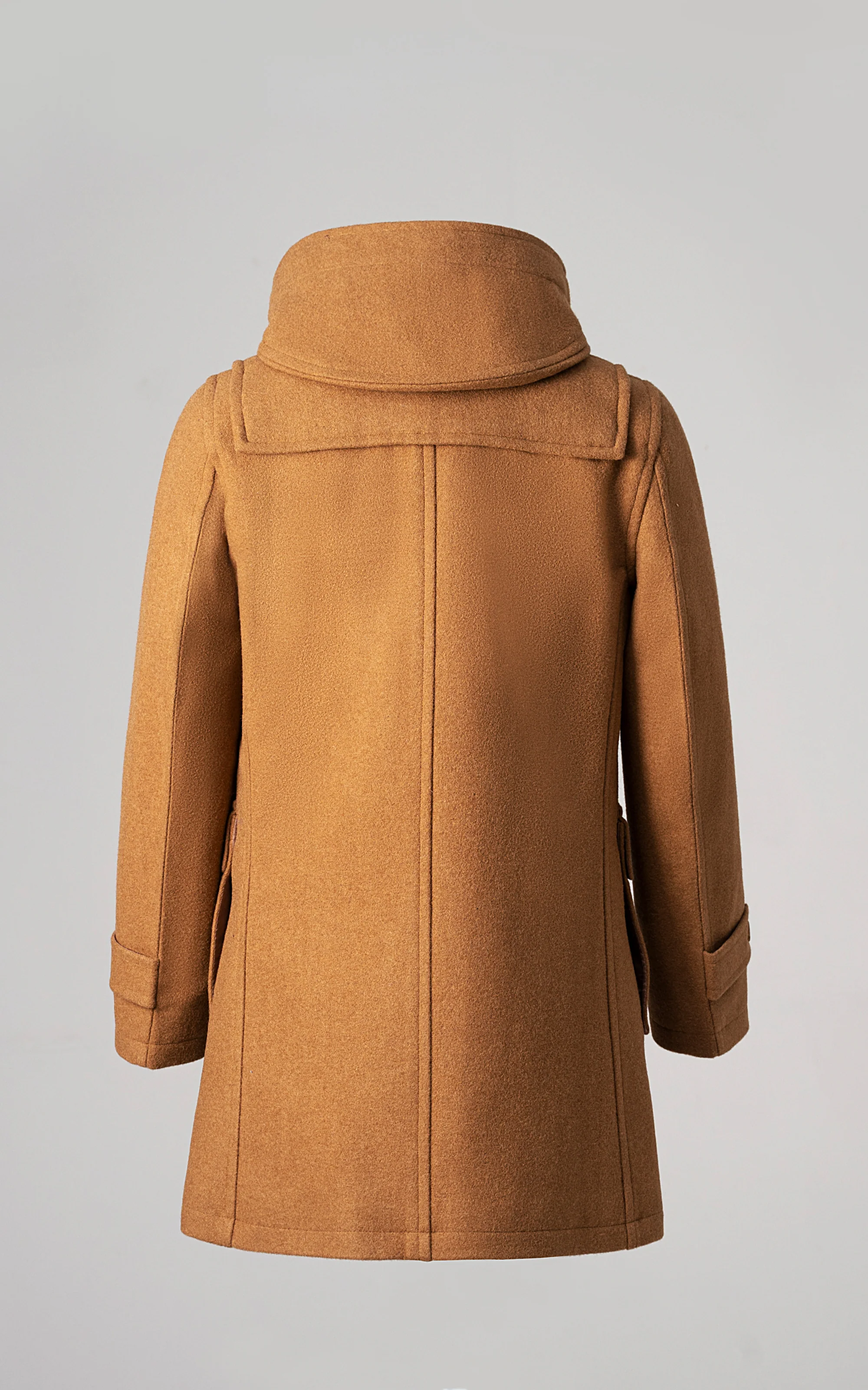 MEN'S HOODED DUFFLE COAT MUSTARD - Image 3