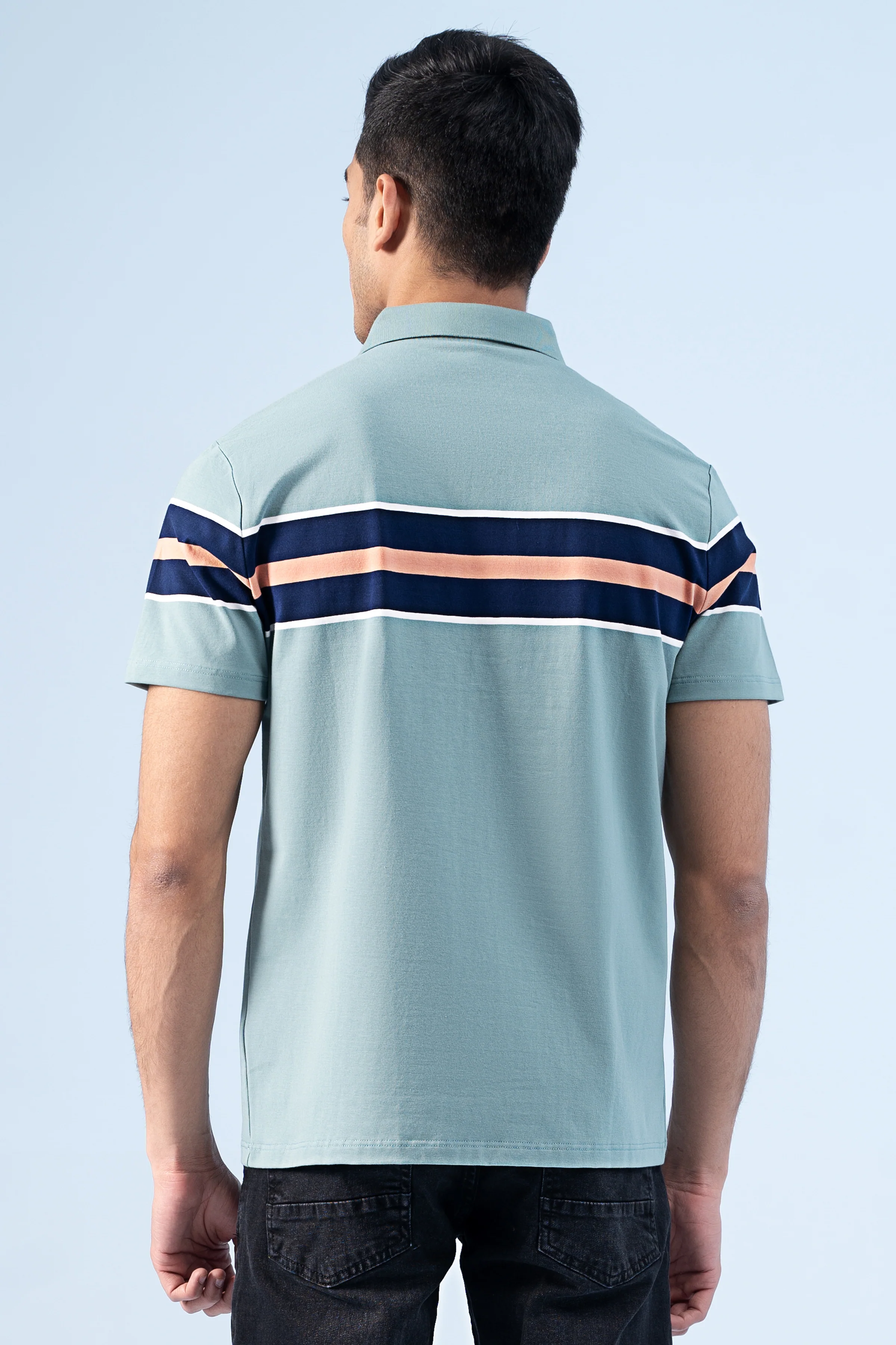 EXECUTIVE ICONIC POLO AQUA GREEN - Image 4