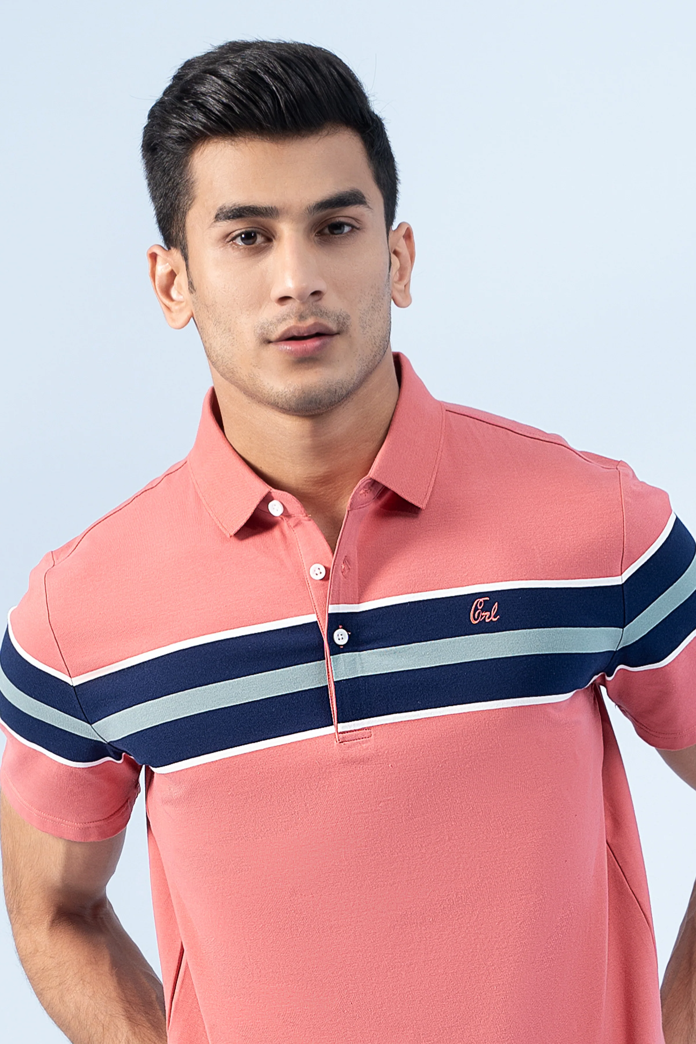 EXECUTIVE ICONIC POLO CORAL PINK - Image 4