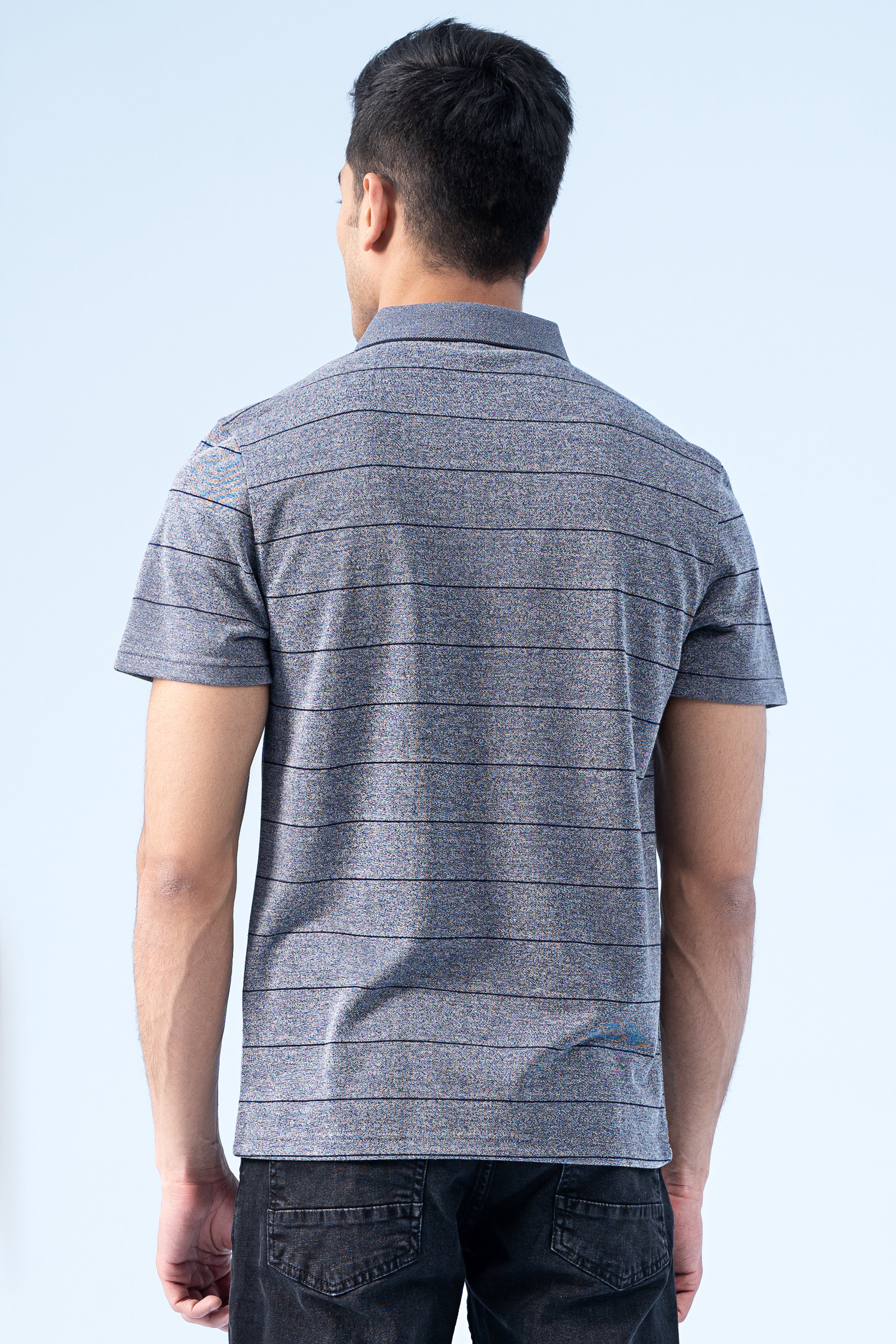 EXECUTIVE ICONIC POLO GREY MELANGE - Image 4