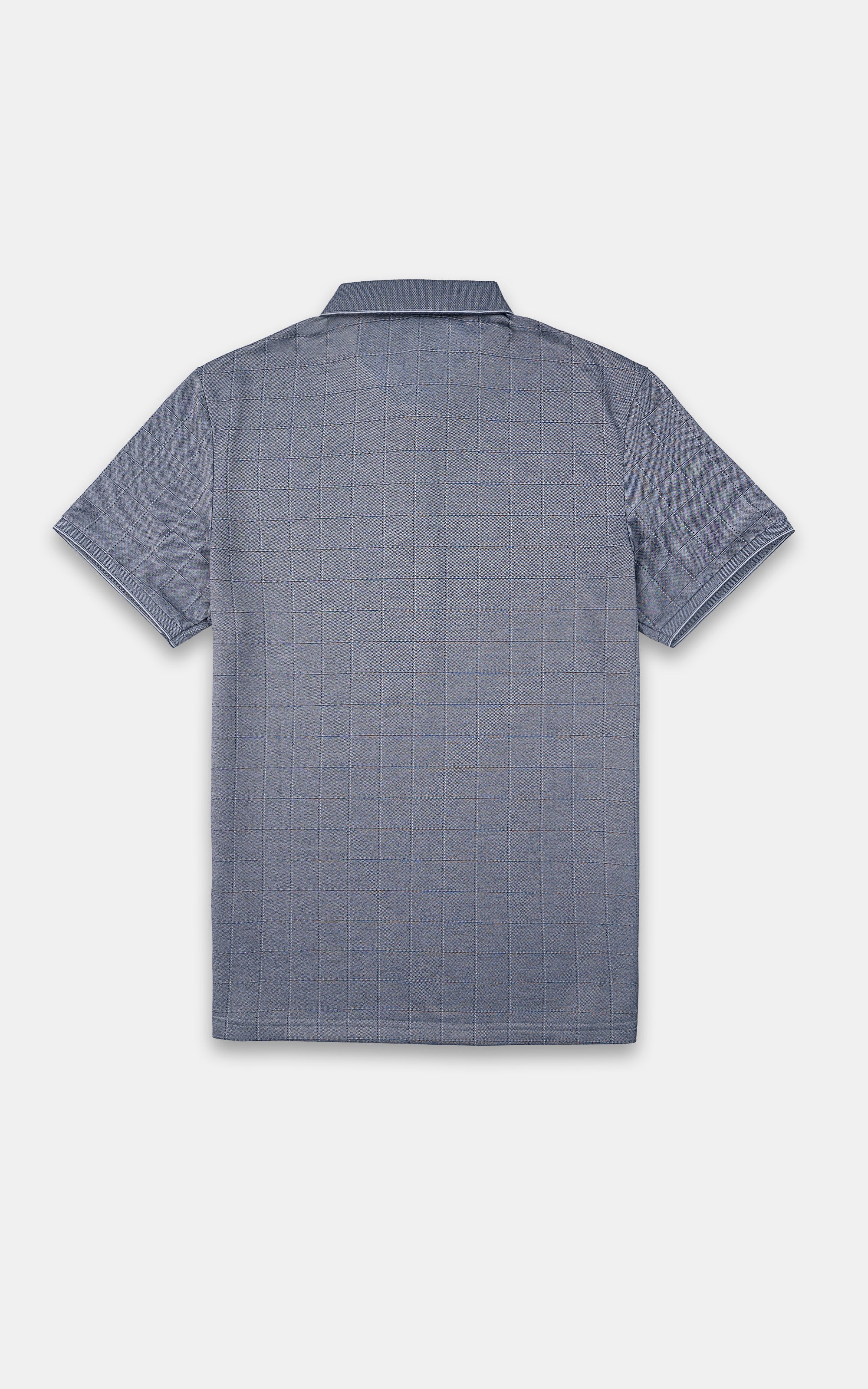 EXECUTIVE POLO JACQUARD COLLAR CHARCOAL GREY - Image 3
