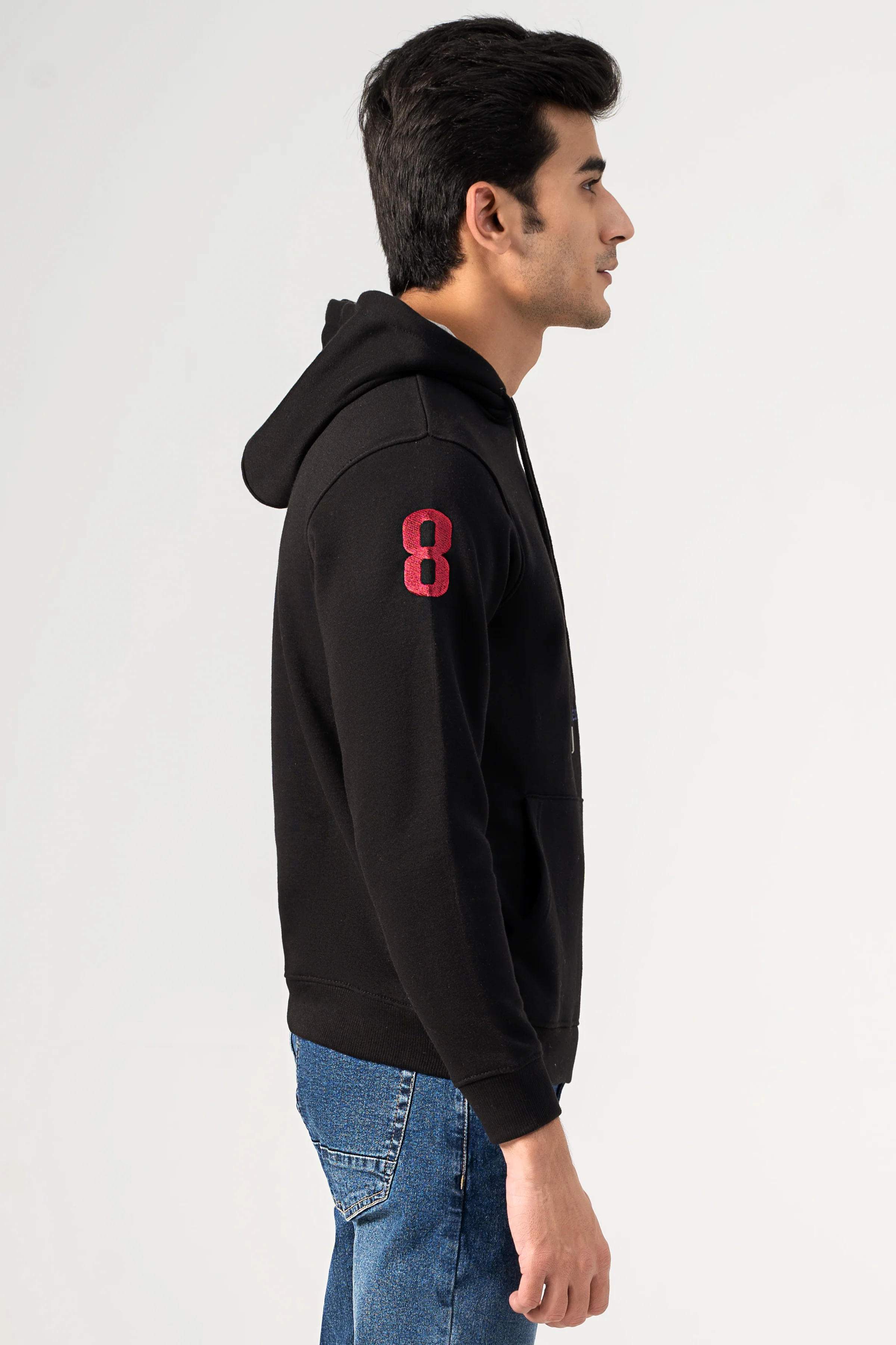 FASHION HOODIE BLACK - Image 3