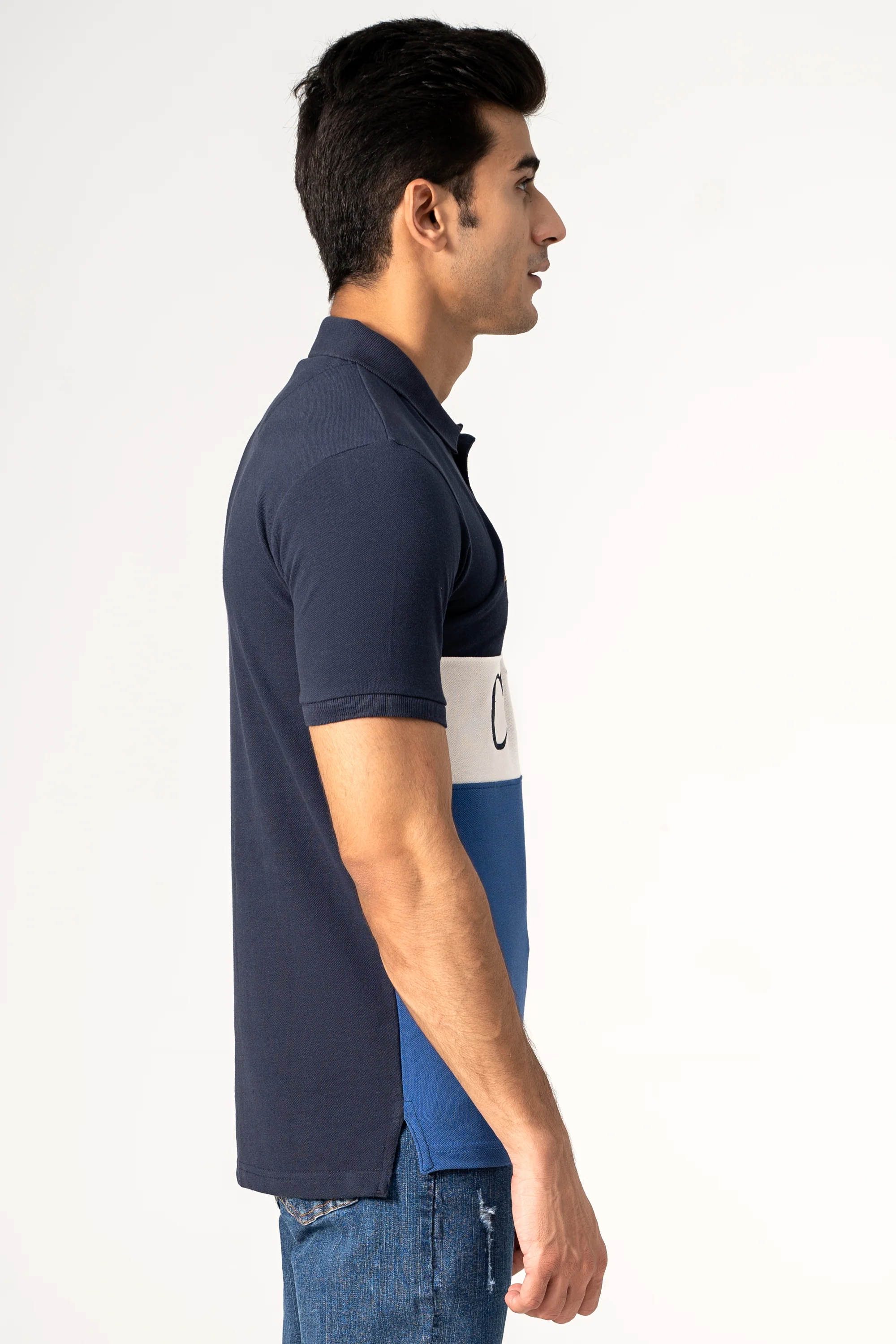 FASHION POLO NAVY WHITE BLUE - Image 2
