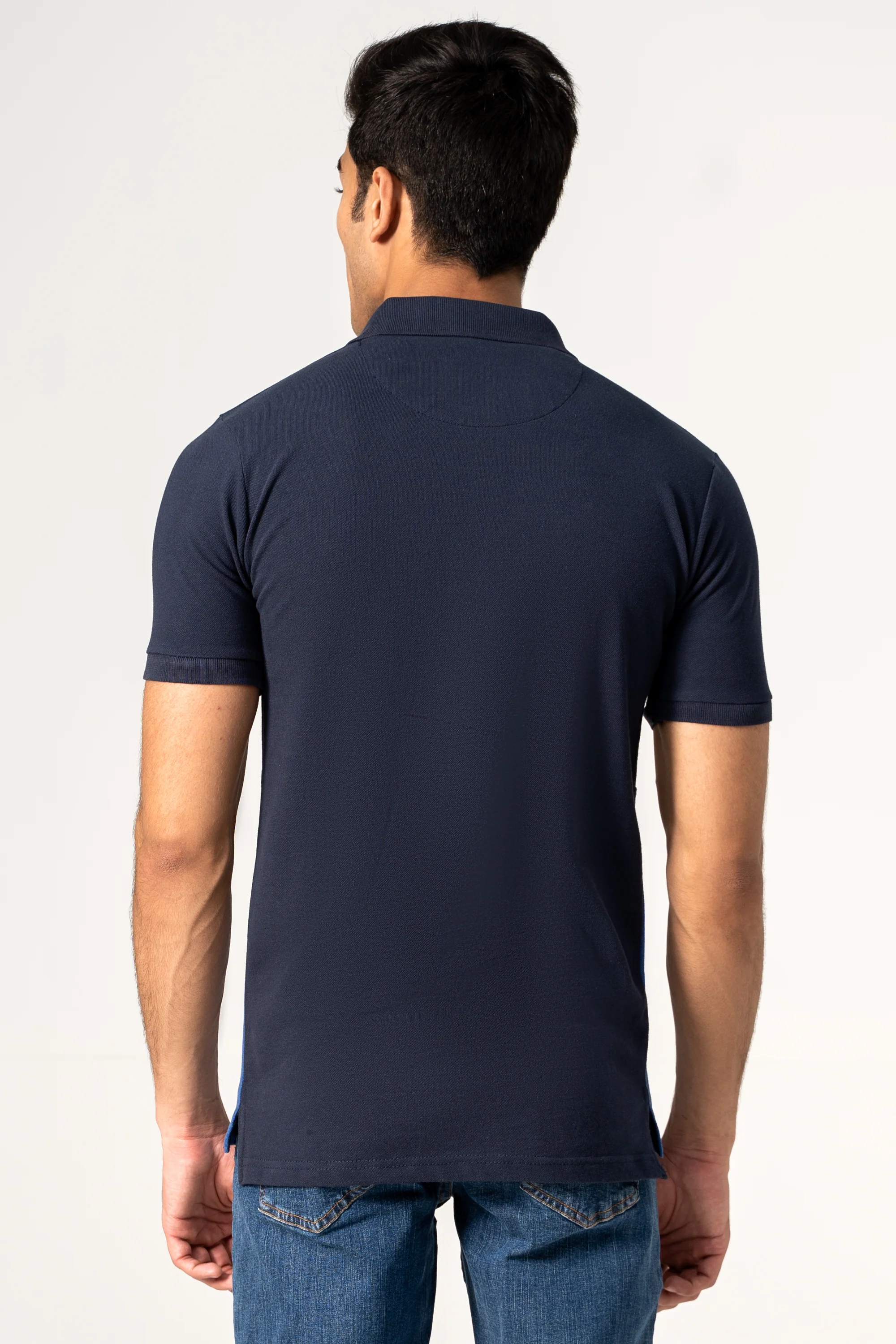 FASHION POLO NAVY WHITE BLUE - Image 3