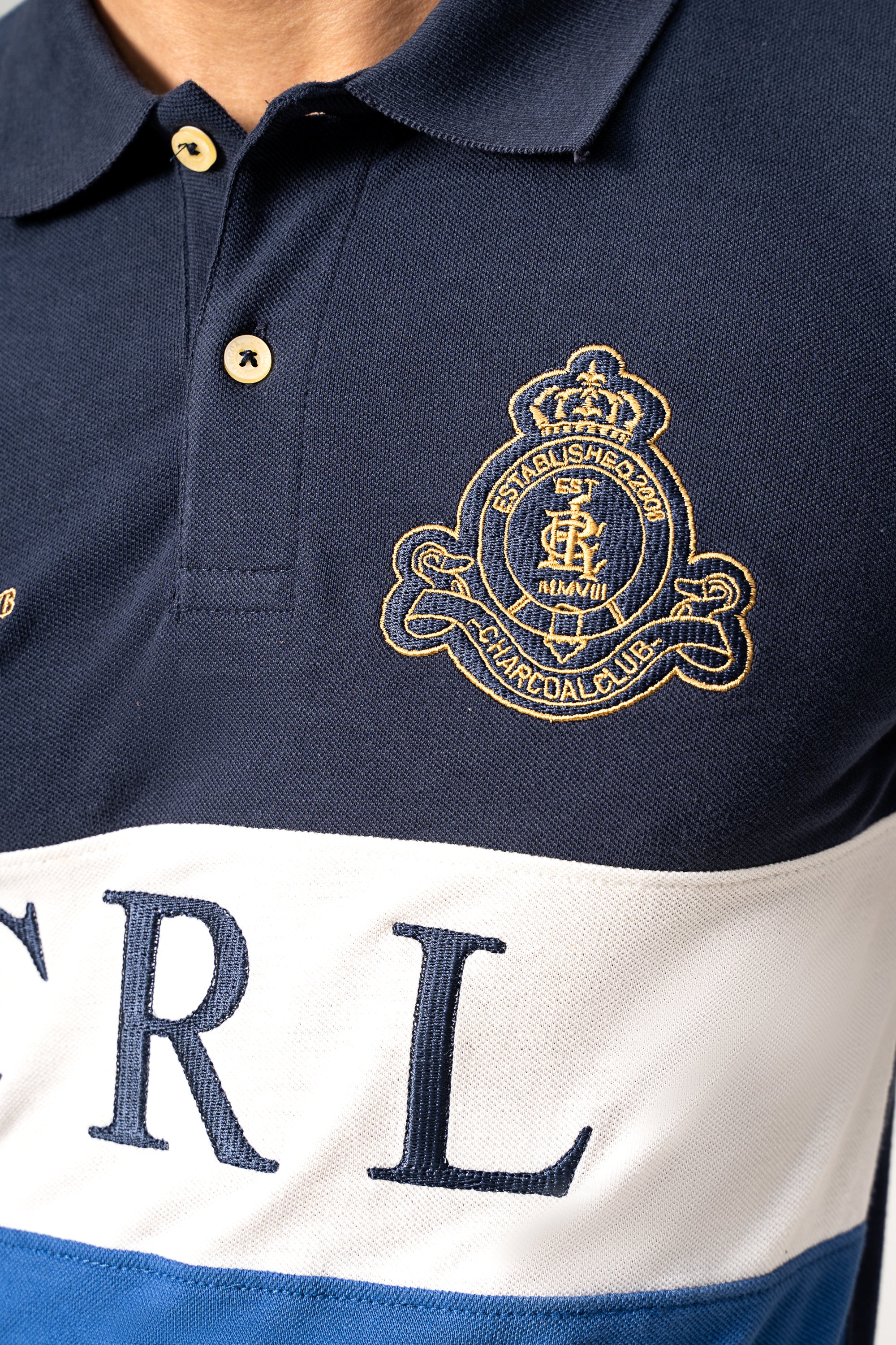 FASHION POLO NAVY WHITE BLUE - Image 5