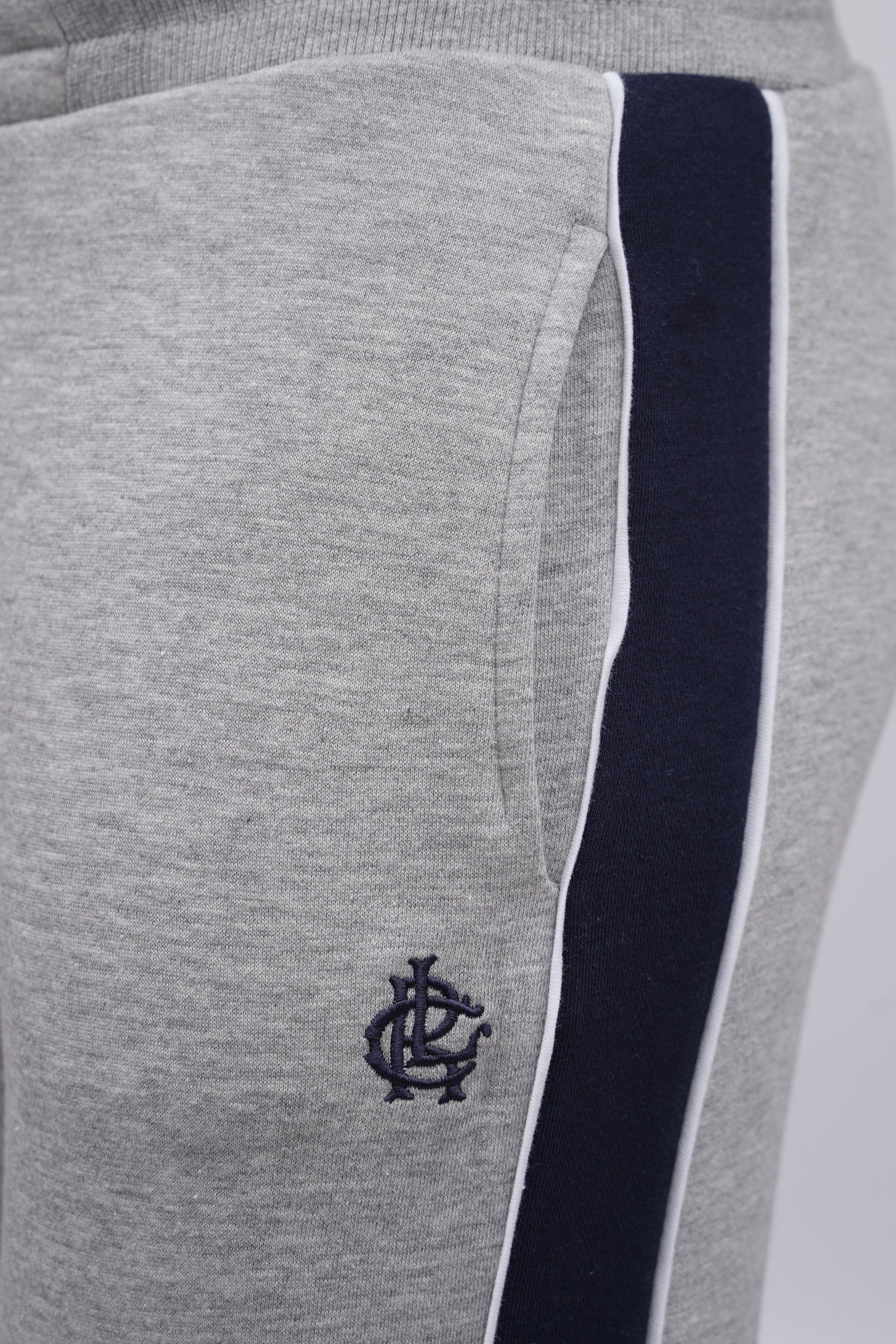 FLEECE CONTRAST PANNEL TROUSER GREY - Image 4