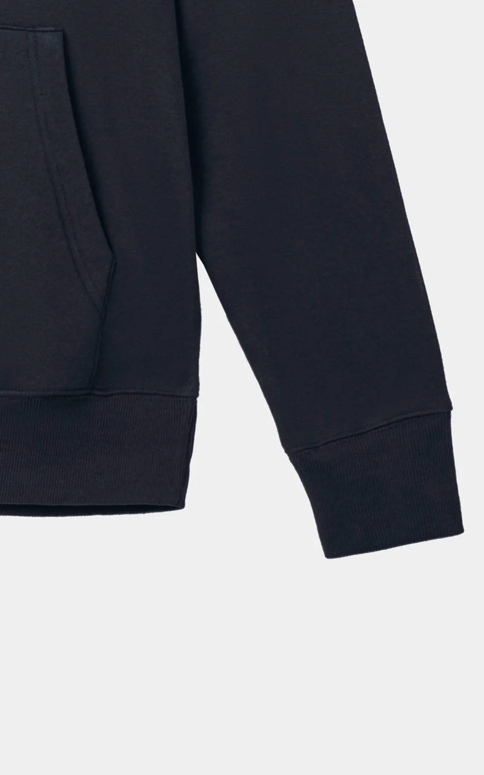 FLEECE EMBROIDERED  COLLARED BLACK - Image 3