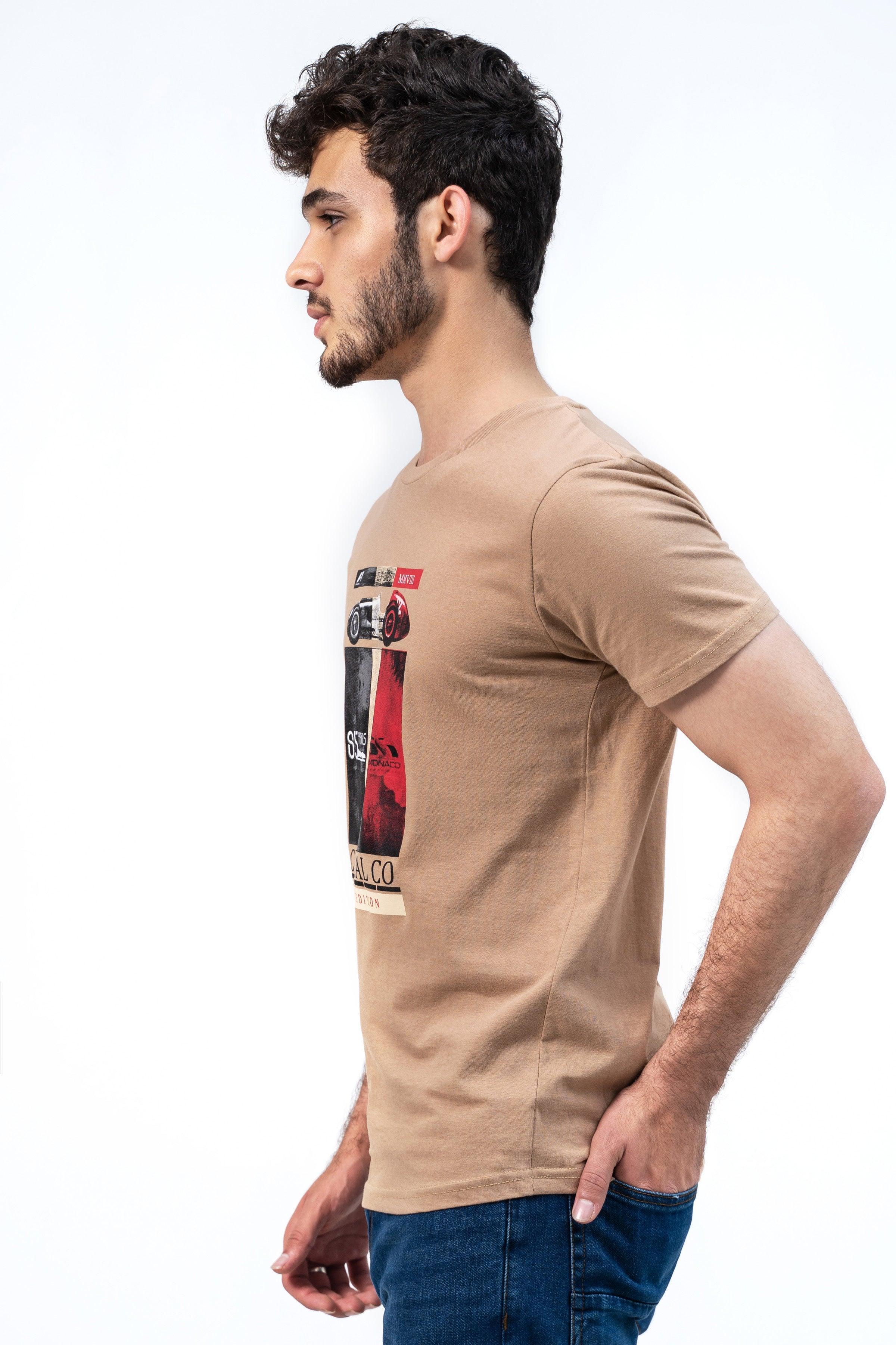 FORMULA 1 GRAPHIC TEES KHAKI - Image 2