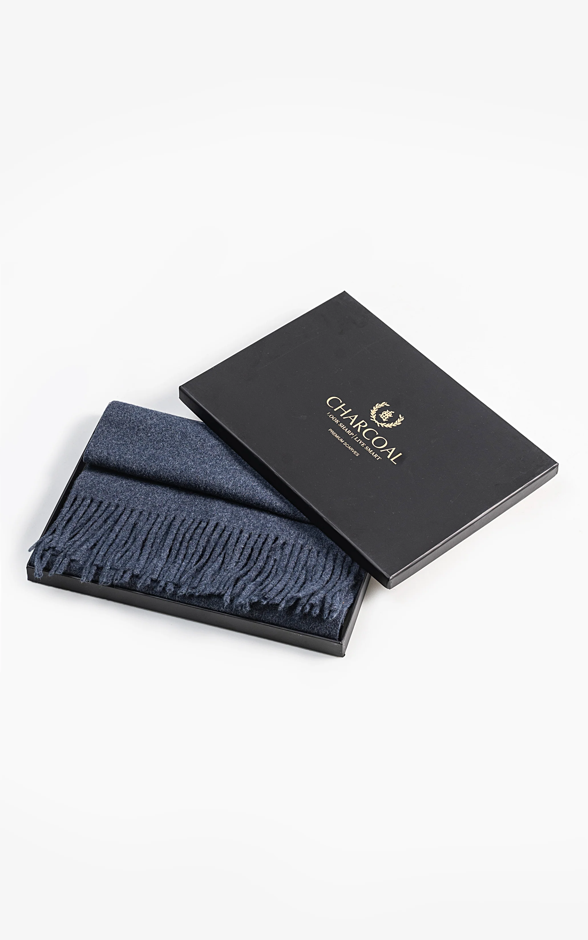 Fringe Wool blended Scarf - Image 2