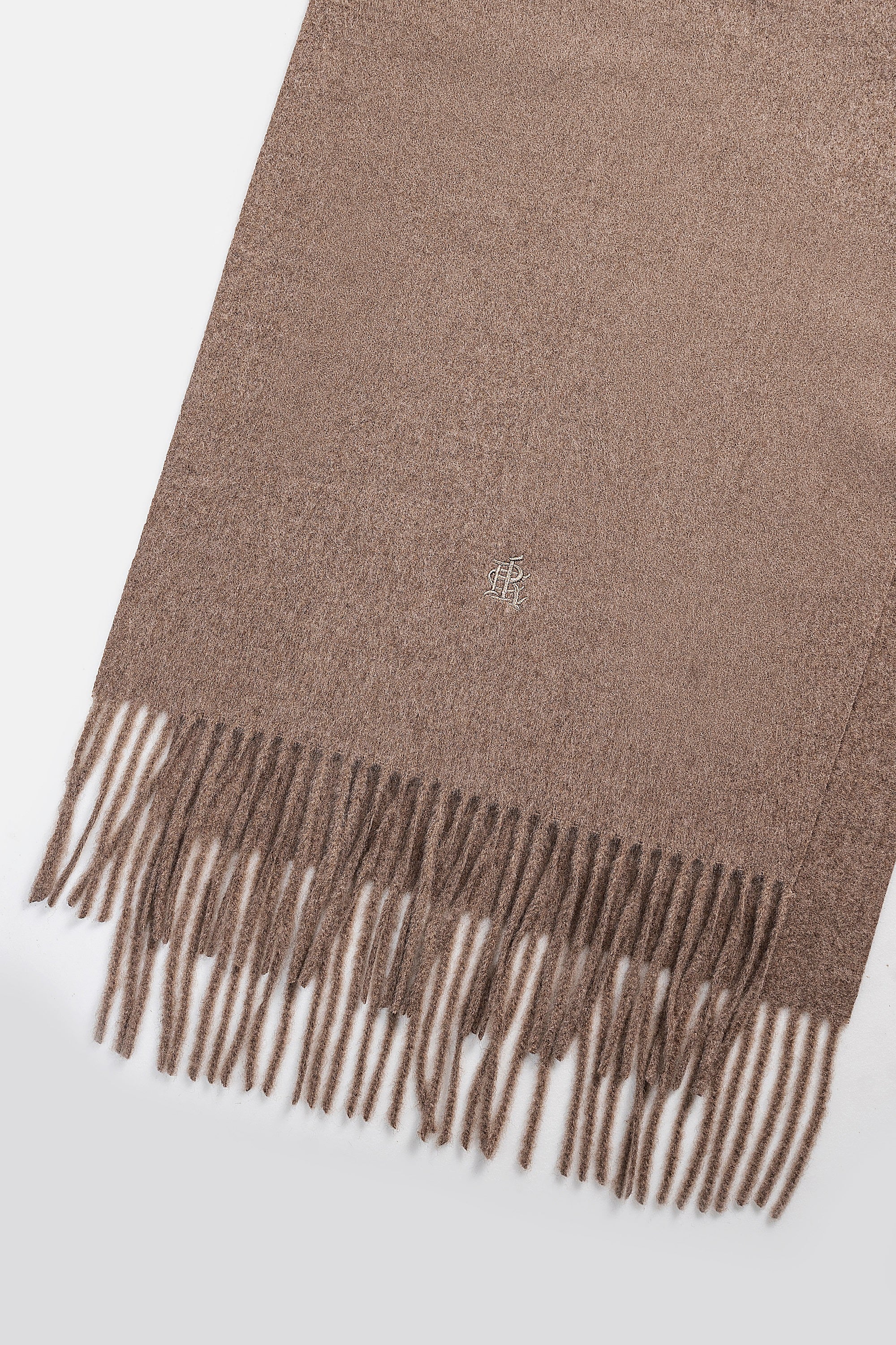 Fringe Wool blended Scarf - Image 4