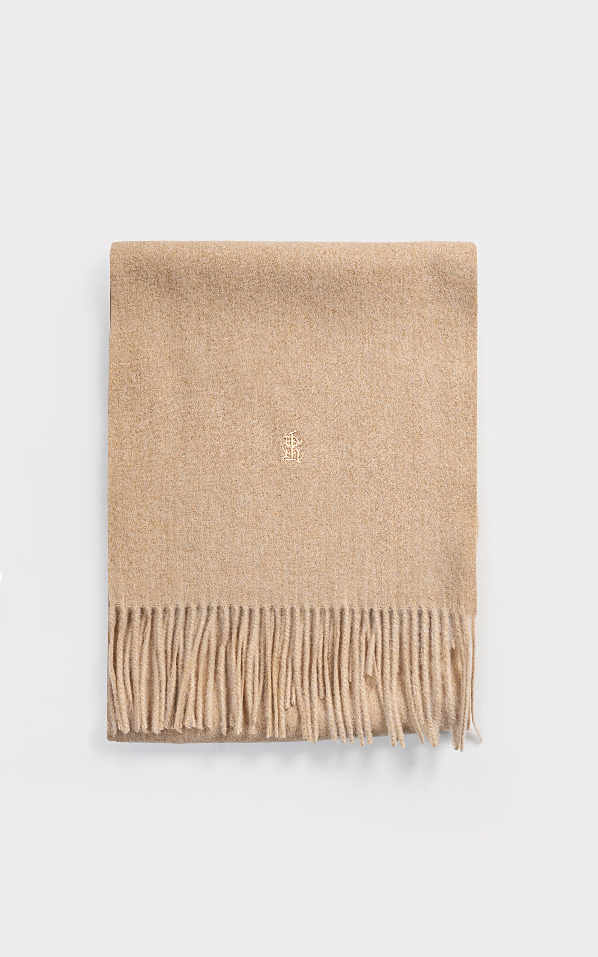 Fringe Wool blended Scarf - Image 2