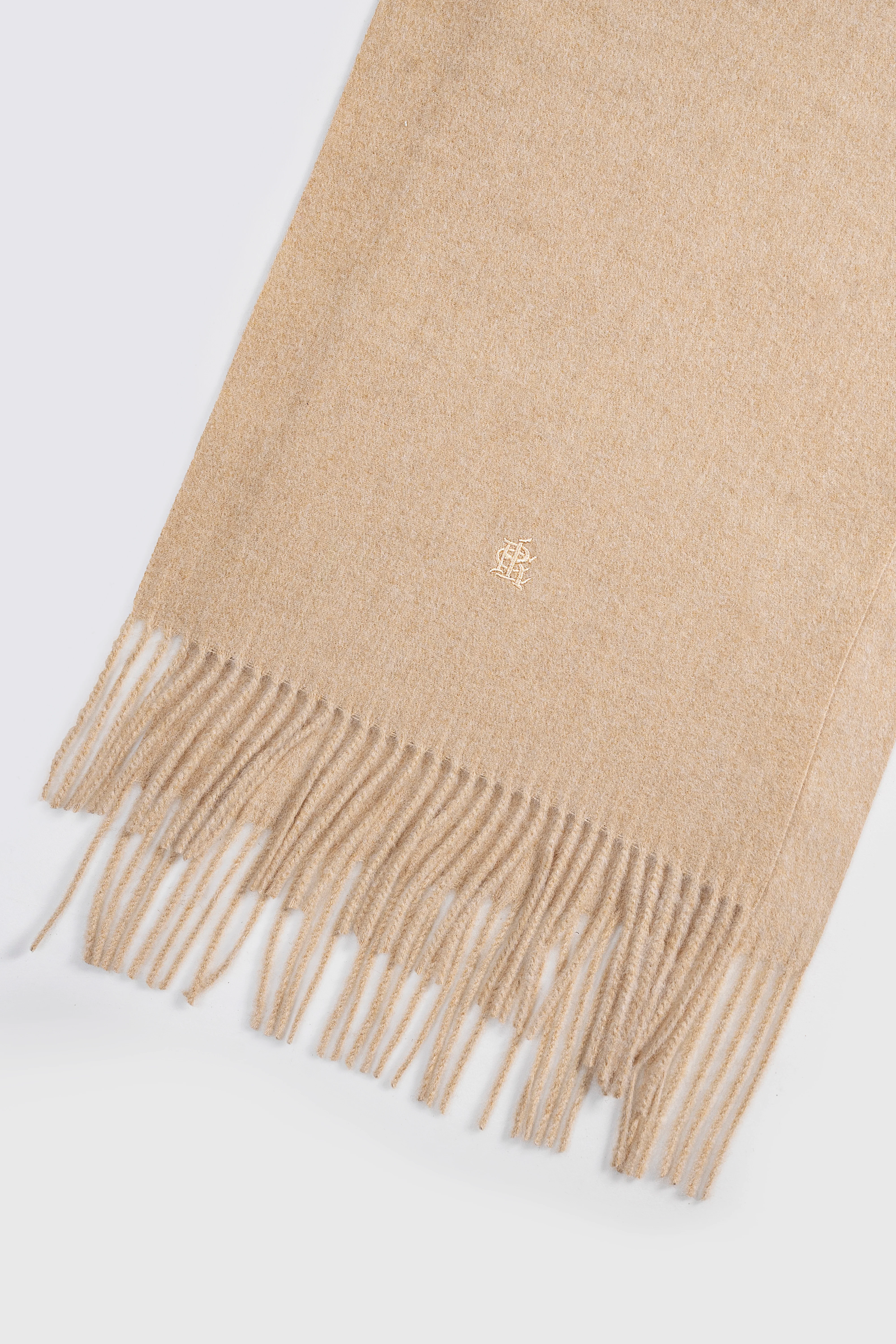 Fringe Wool blended Scarf - Image 4