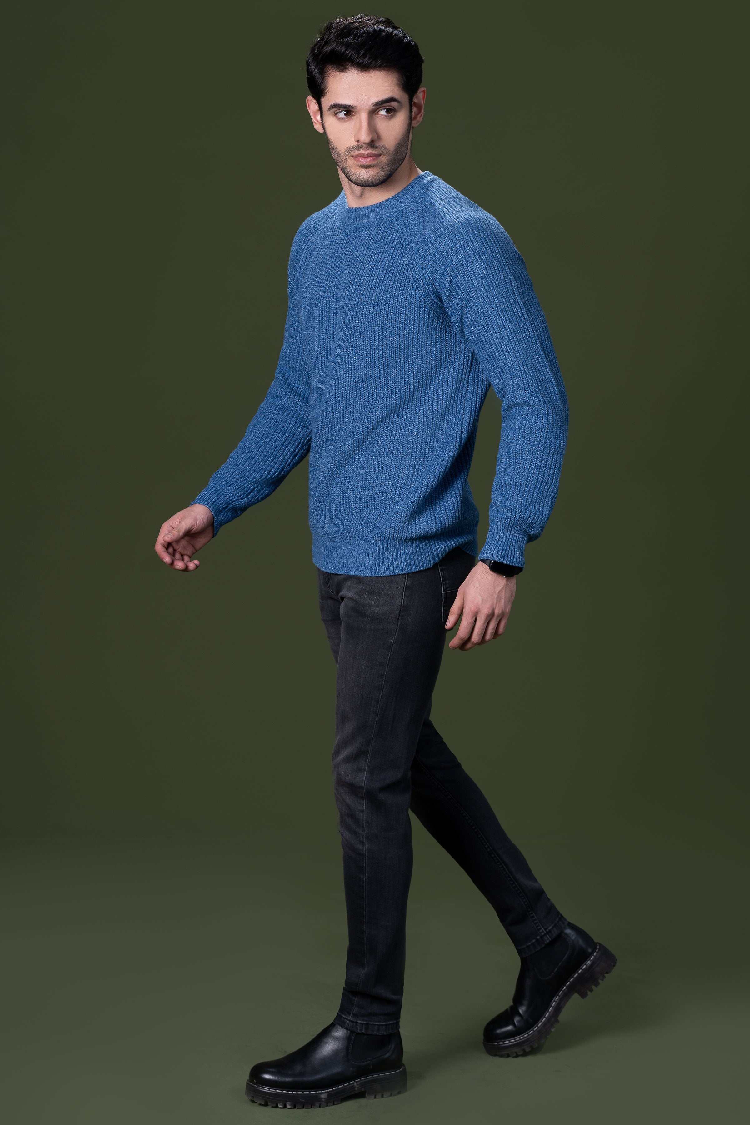FULL SLEEVE SWEATER BLUE