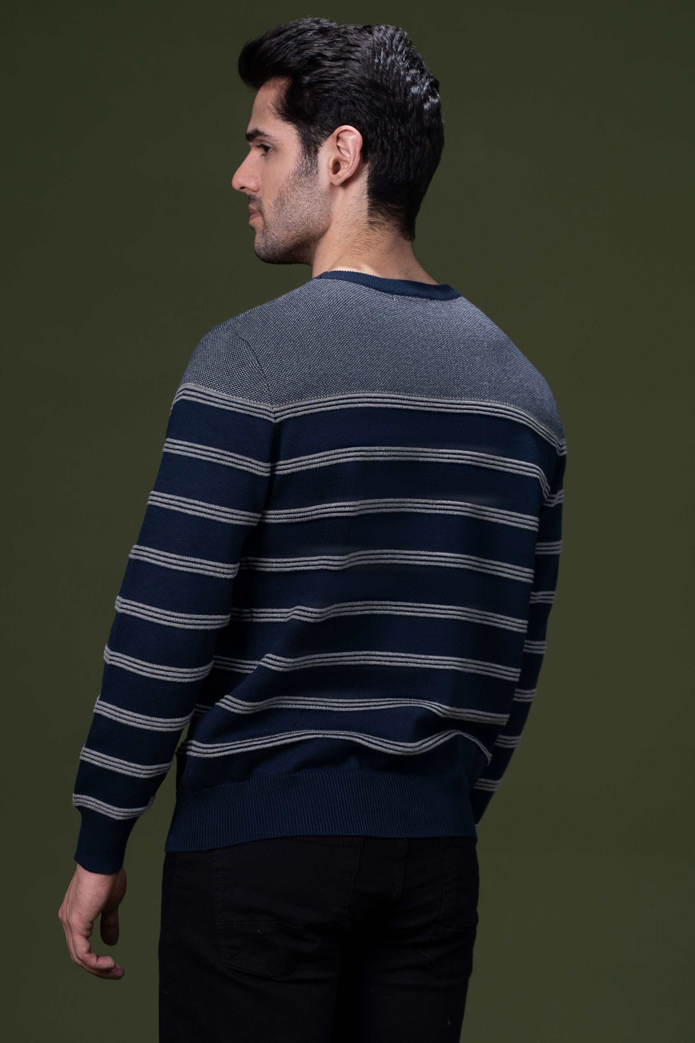 FULL SLEEVE SWEATER DARK NAVY - Image 4