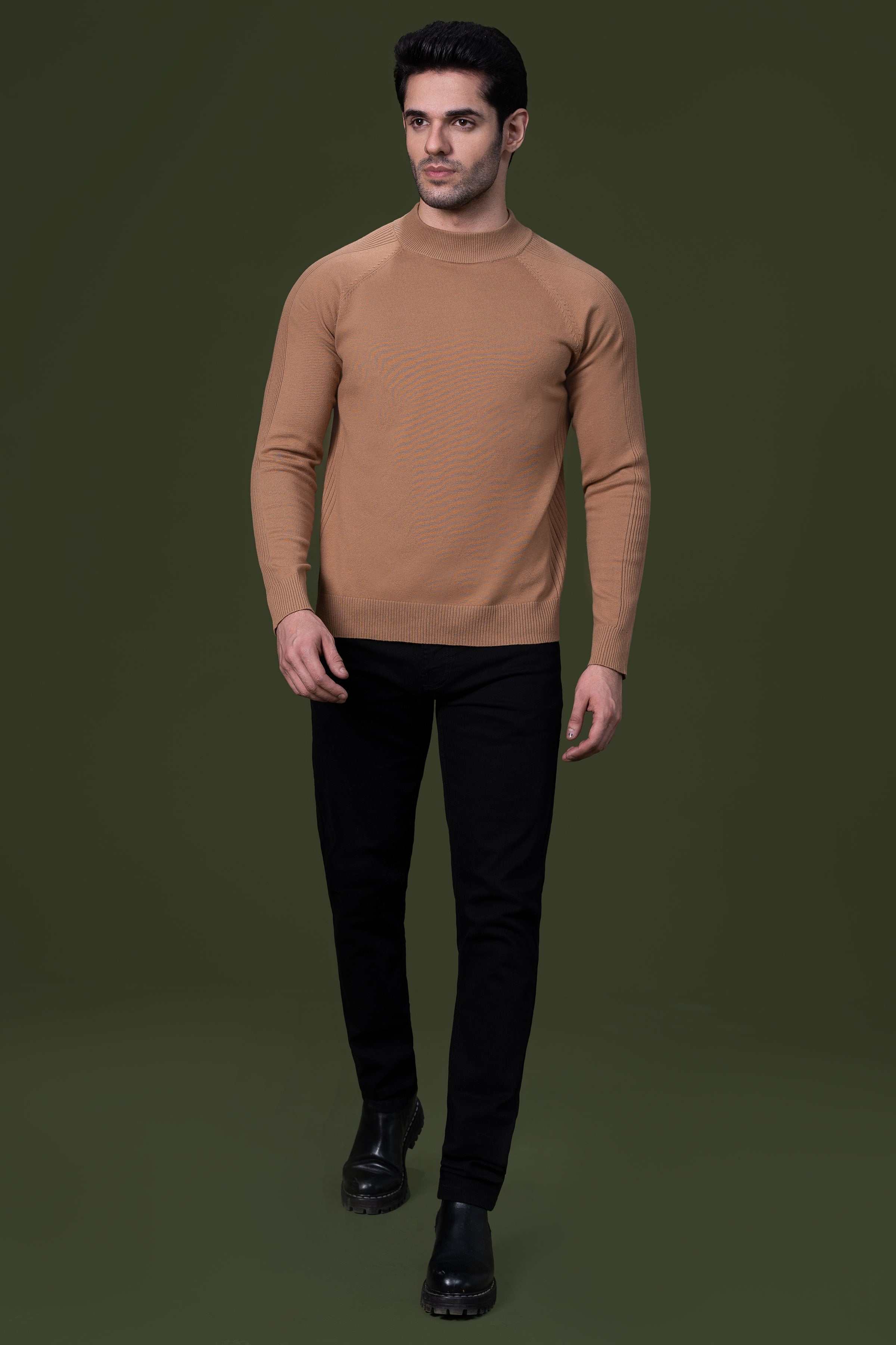 FULL SLEEVE SWEATER KHAKI