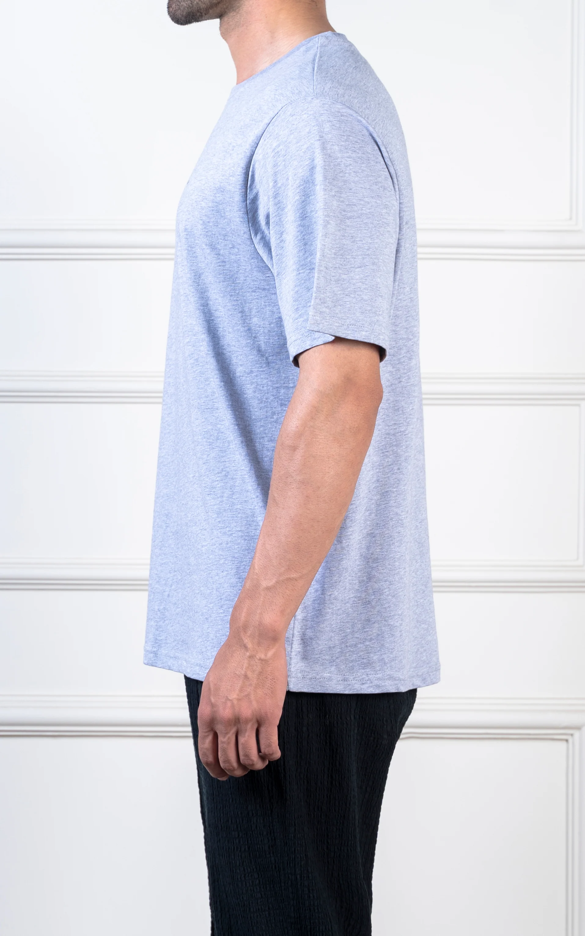 GRAPHIC T-SHIRT HEATHER GREY - Image 4