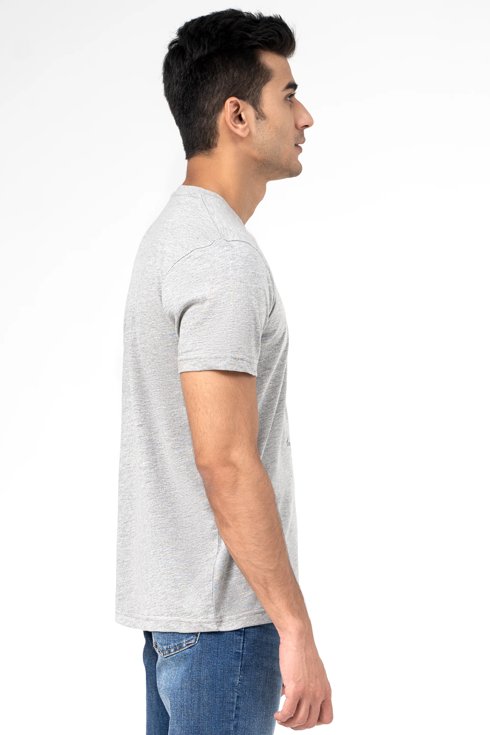 GRAPHIC T SHIRT HEATHER GREY - Image 3