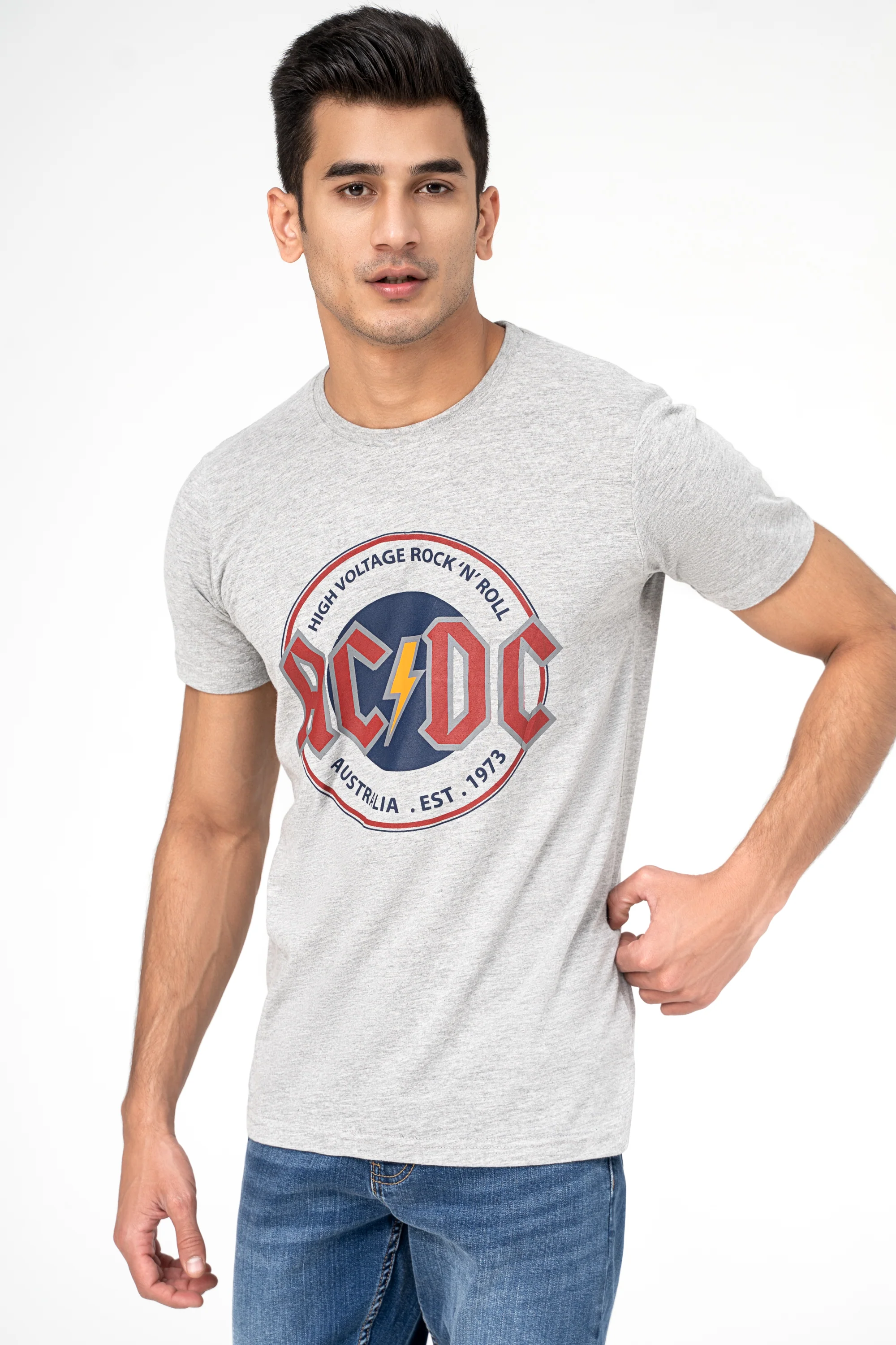 GRAPHIC T SHIRT HEATHER GREY - Image 2
