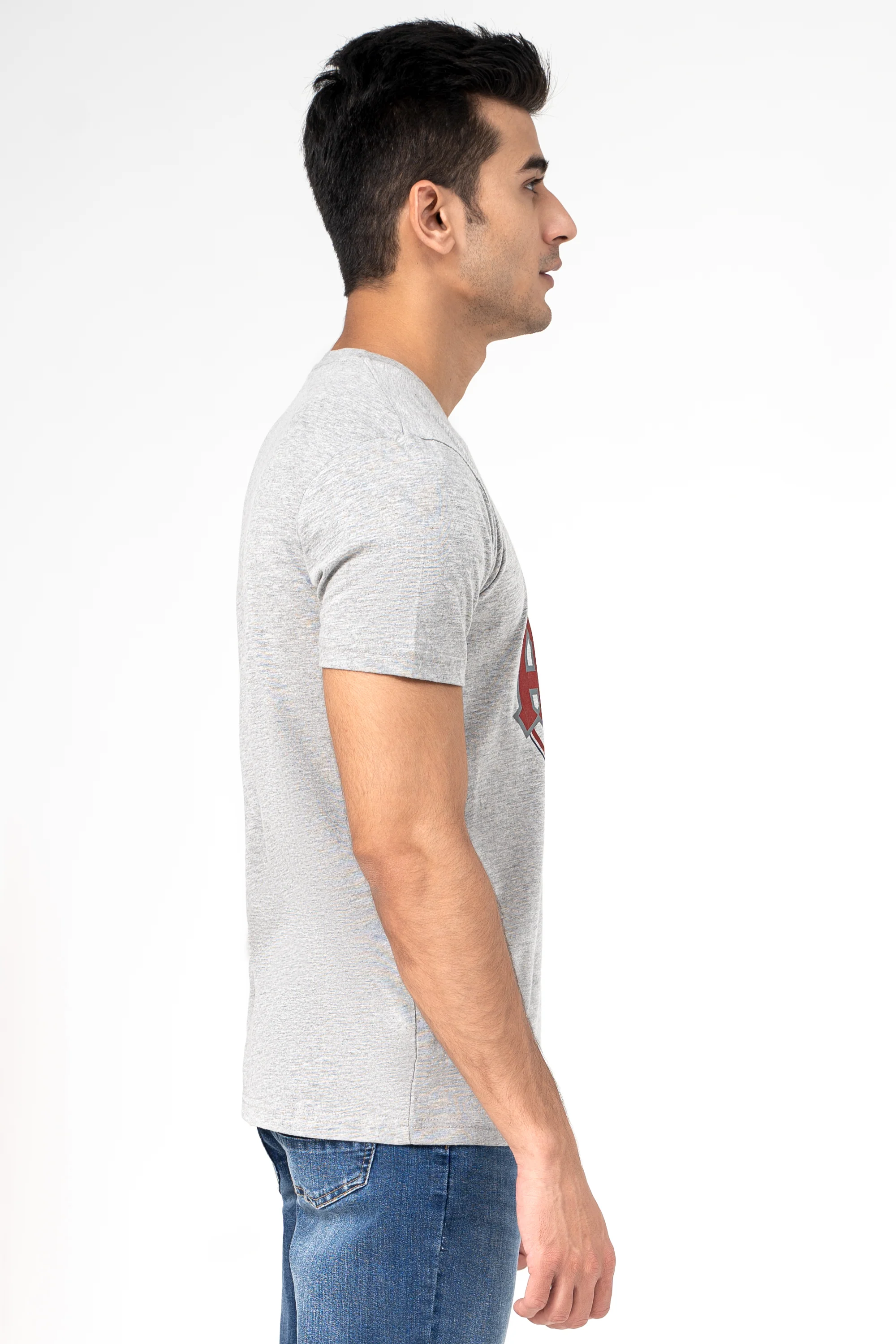 GRAPHIC T SHIRT HEATHER GREY - Image 3