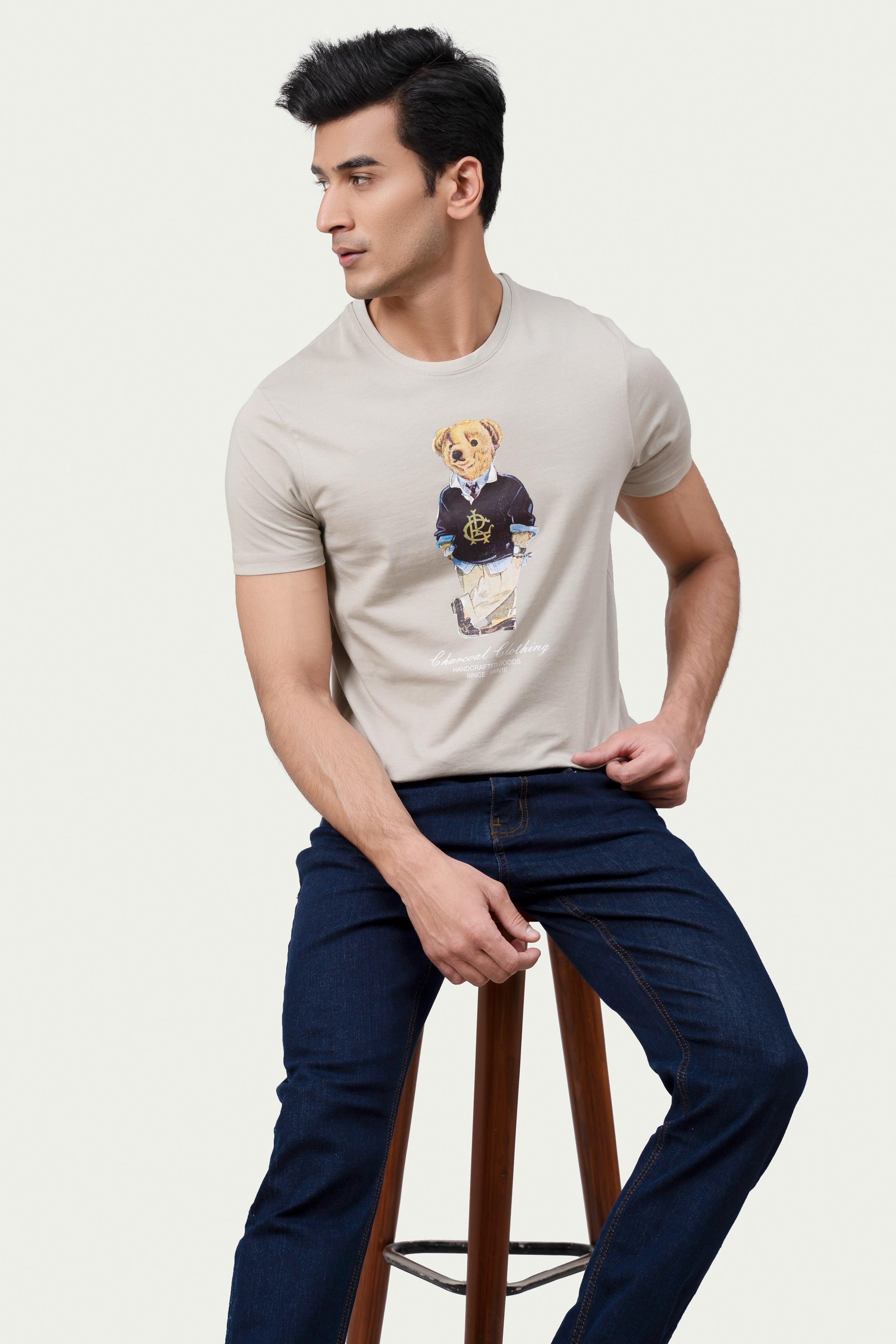 GRAPHIC T SHIRT KHAKI - Image 6