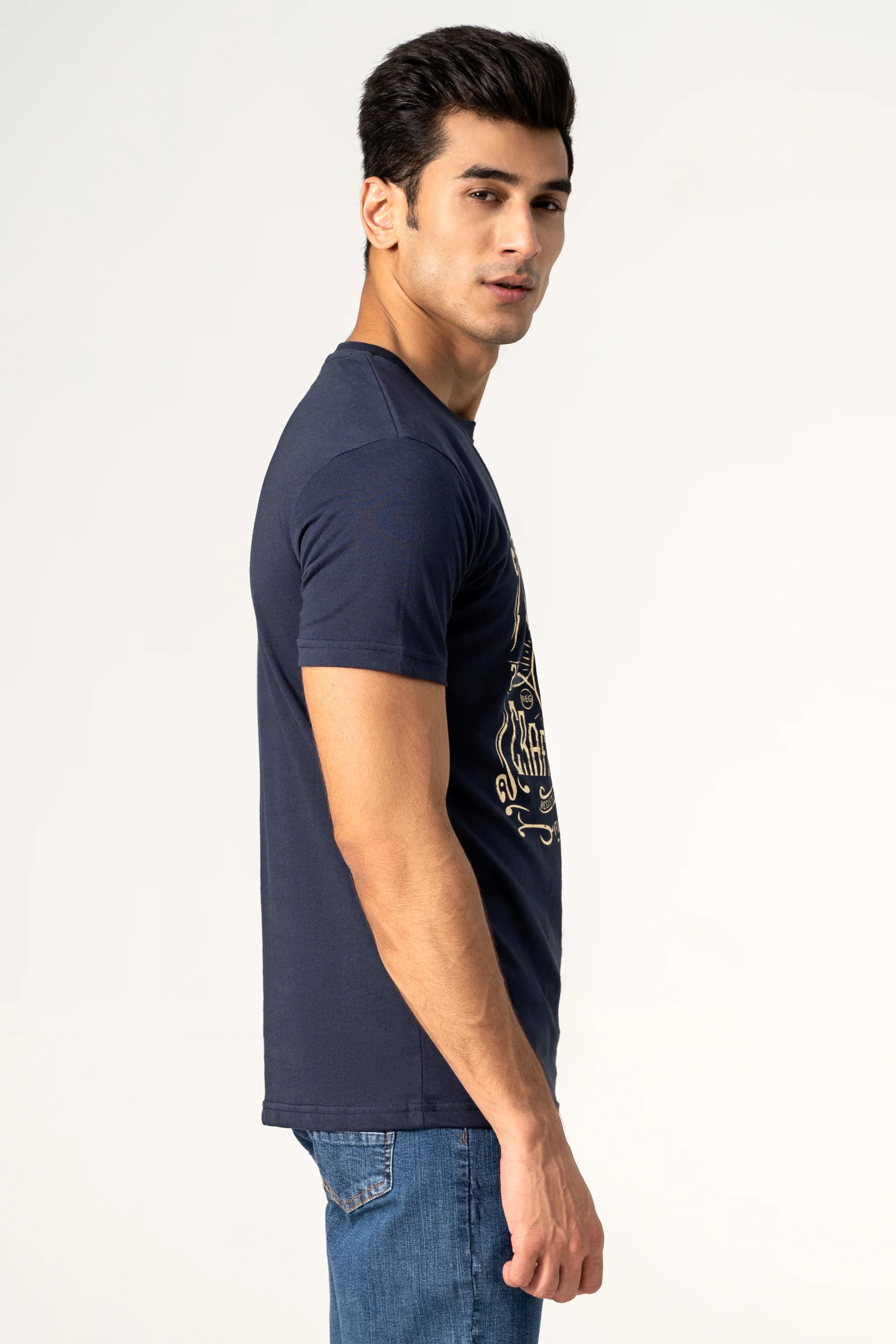 GRAPHIC T-SHIRT NAVY - Image 2